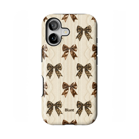 Cheetah Knit iPhone Case