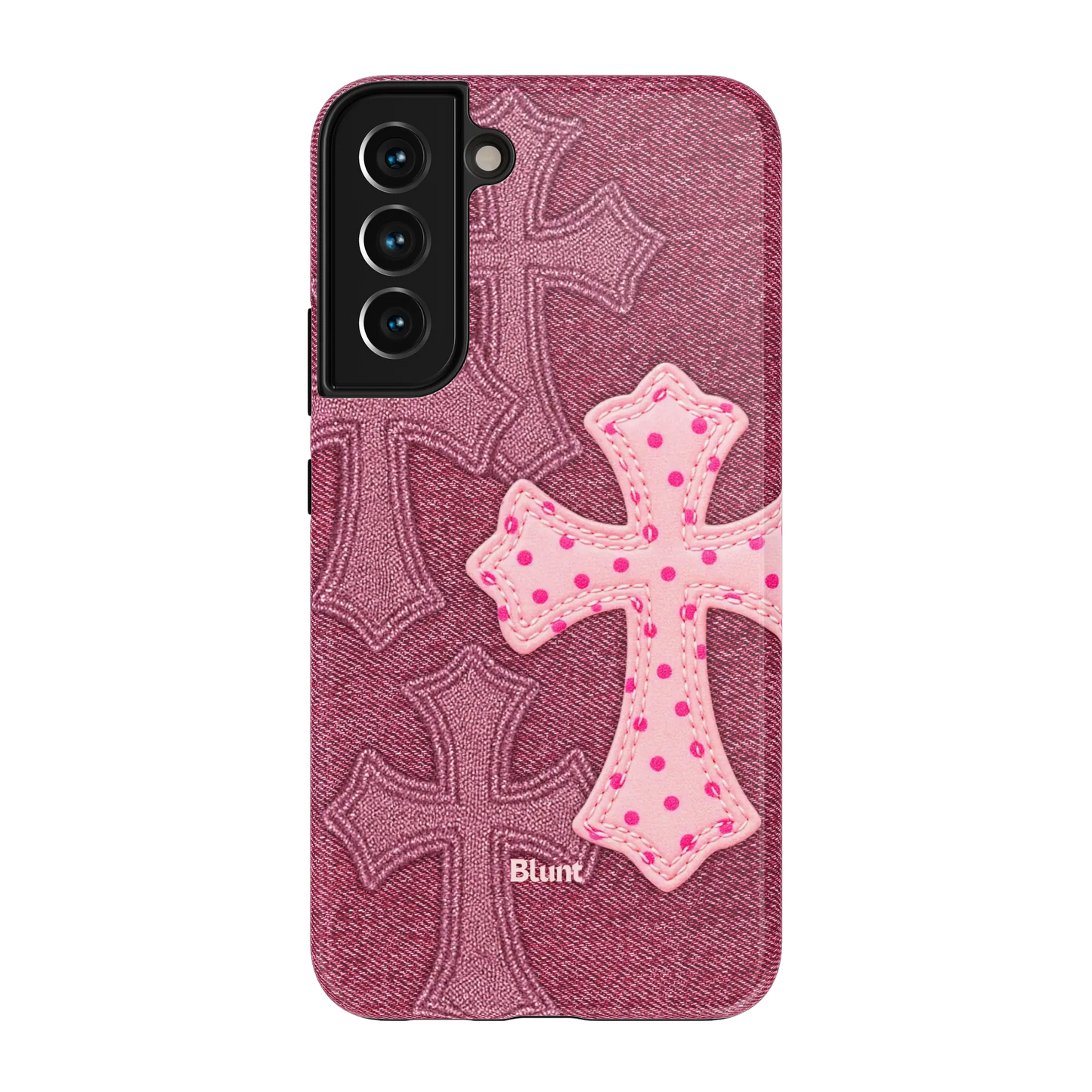 Pink Dottie Cross Samsung Case