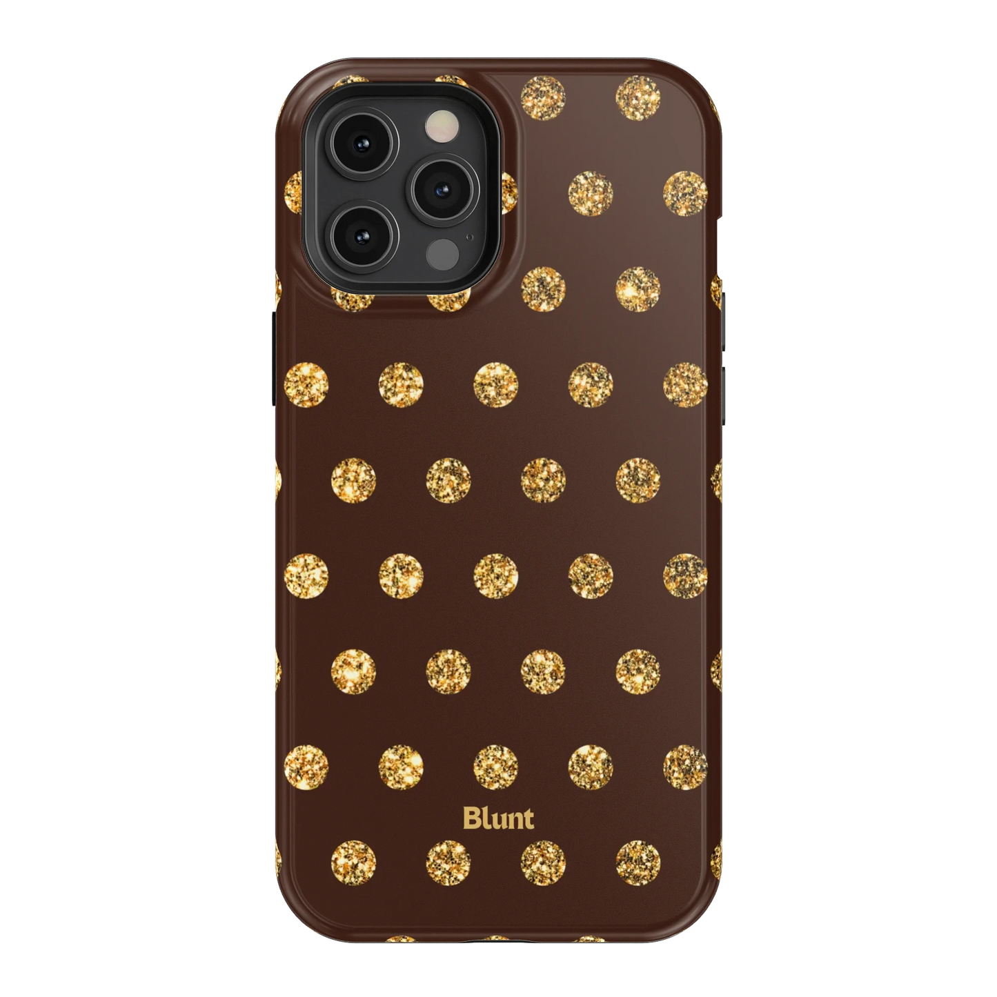 Gold Polka iPhone Case