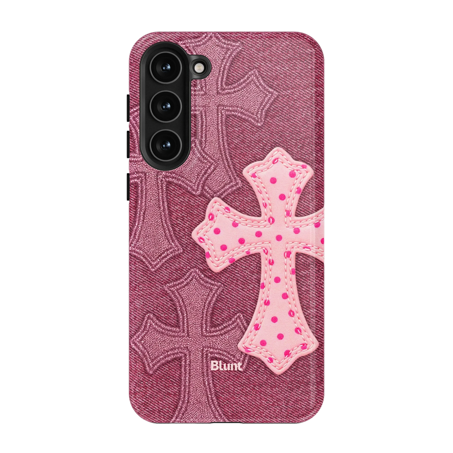 Pink Dottie Cross Samsung Case