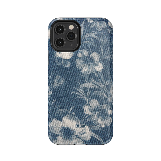Denim Bloom iPhone Case