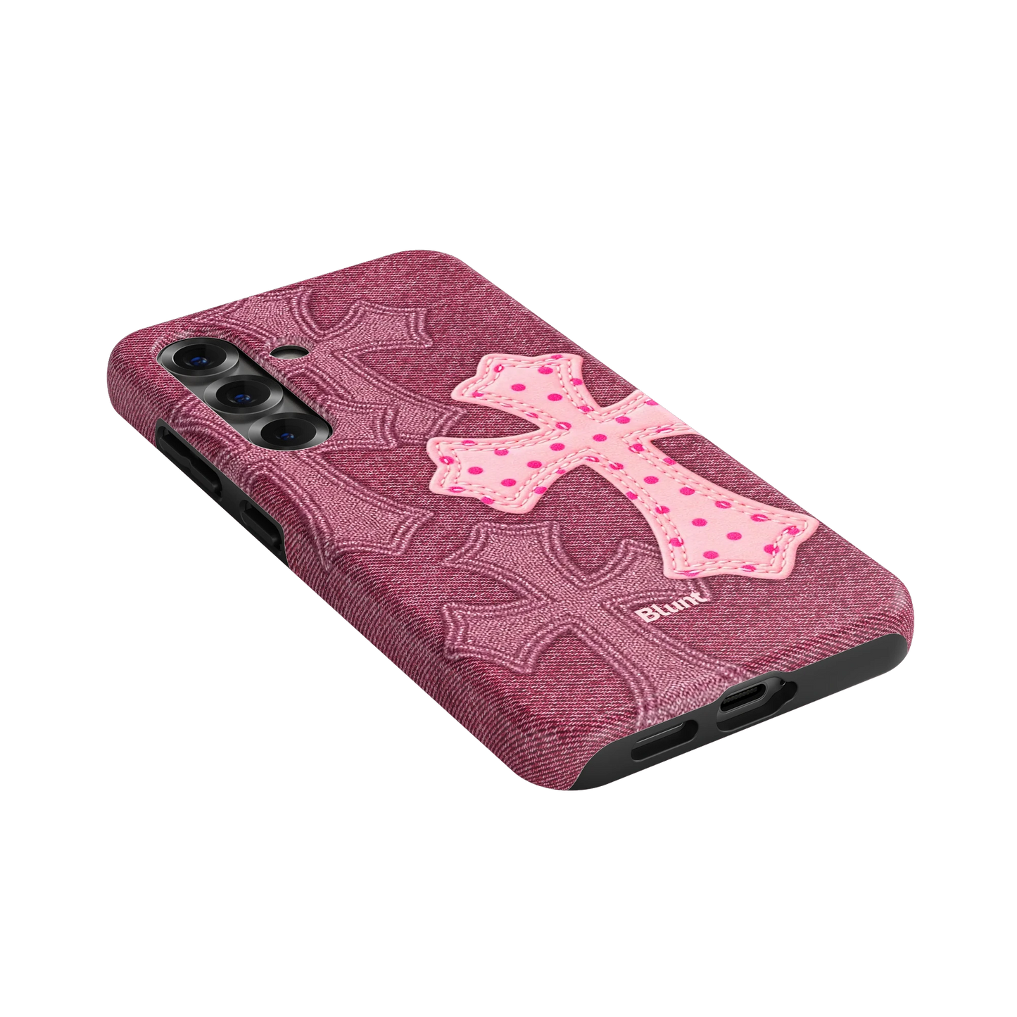 Pink Dottie Cross Samsung Case