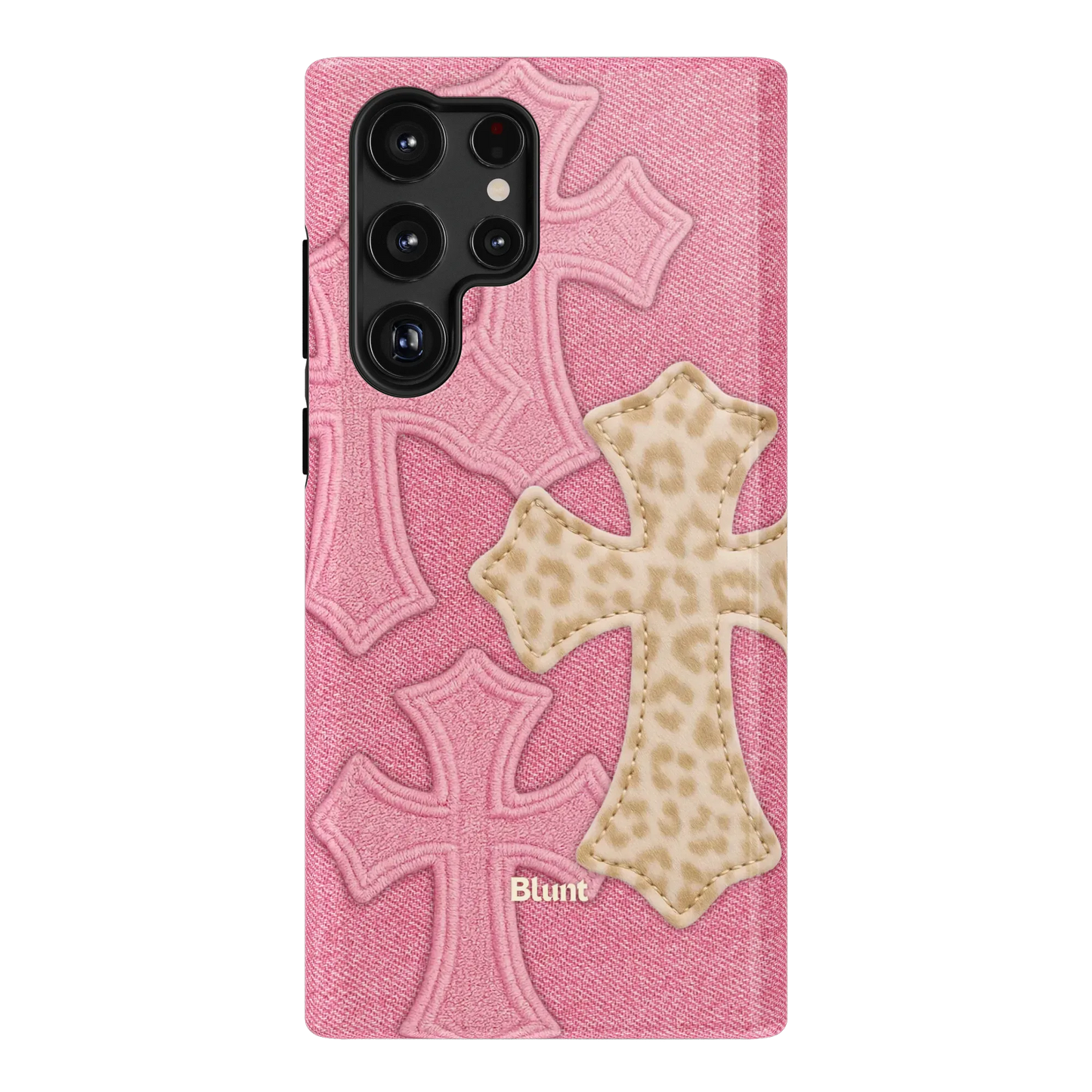 Pink Cheetah Cross Samsung Case
