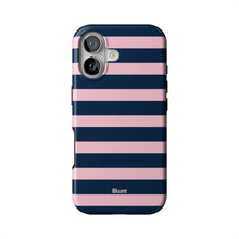 Blueberry Blush Stripe iPhone Case