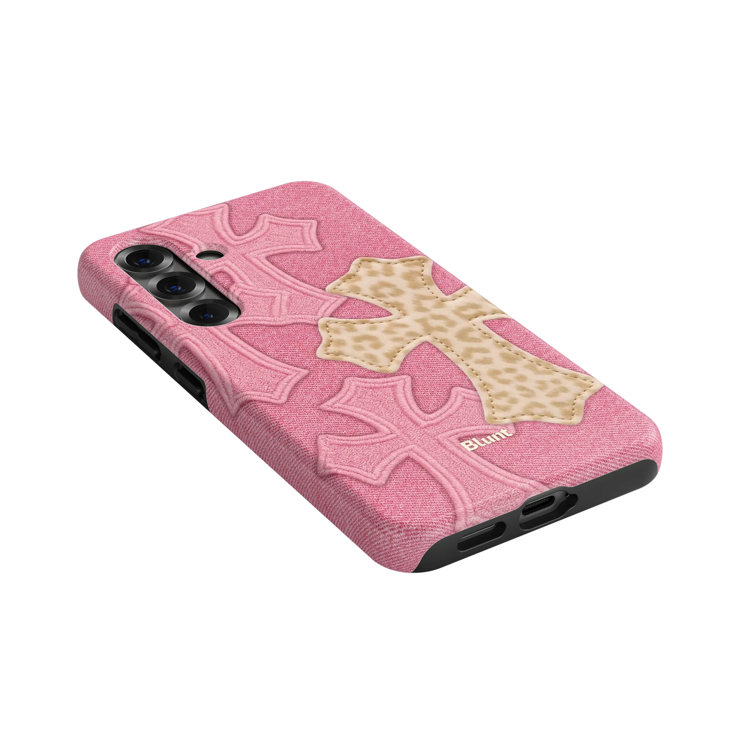 Pink Cheetah Cross Samsung Case