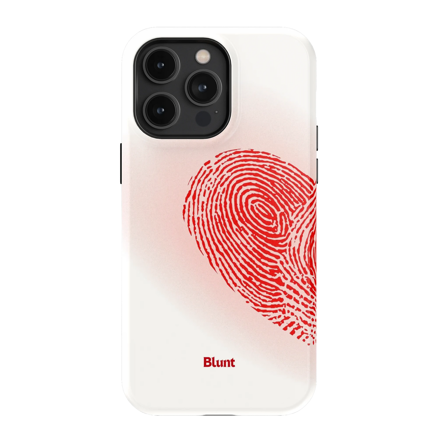 Heart Print White iPhone Case