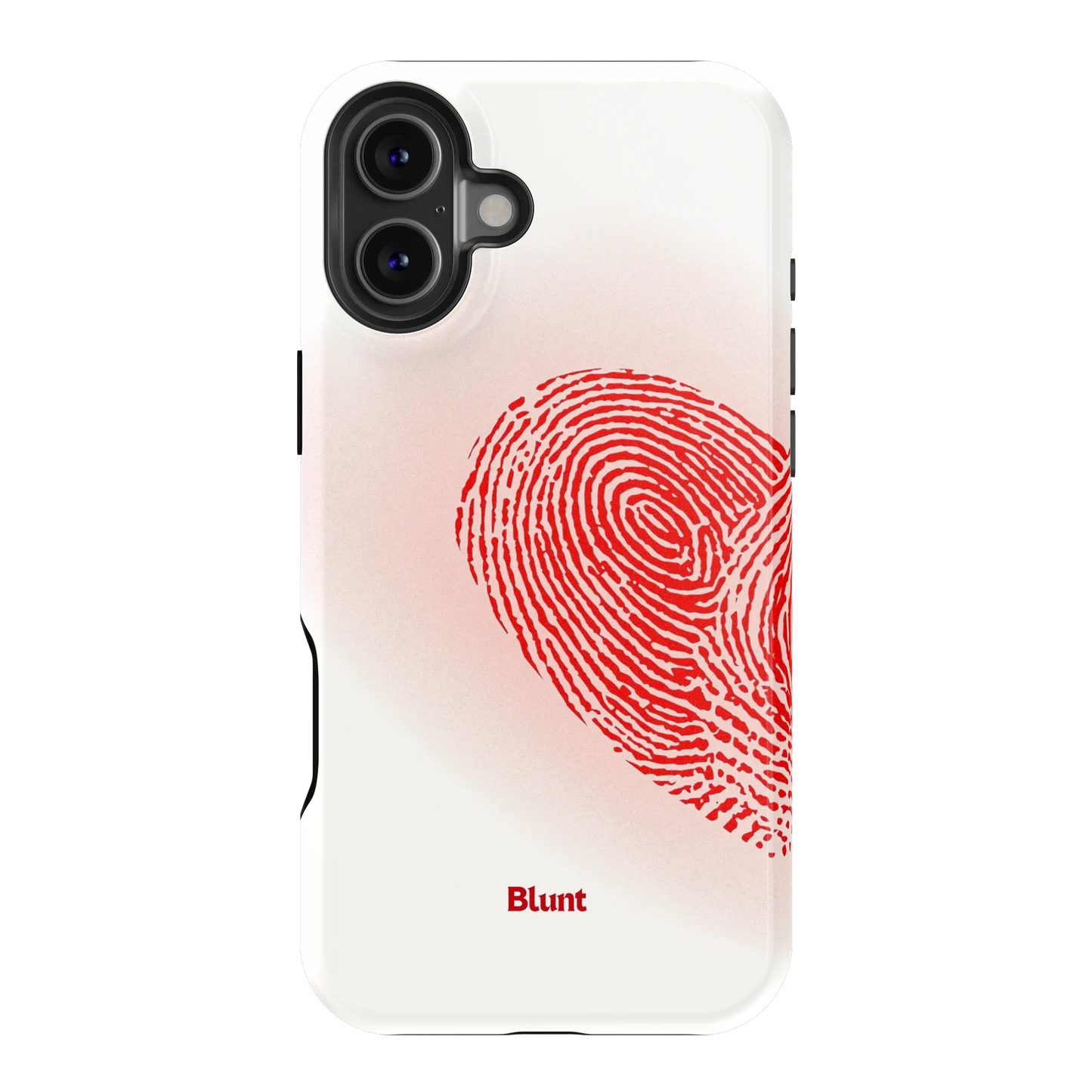 Heart Print White iPhone Case