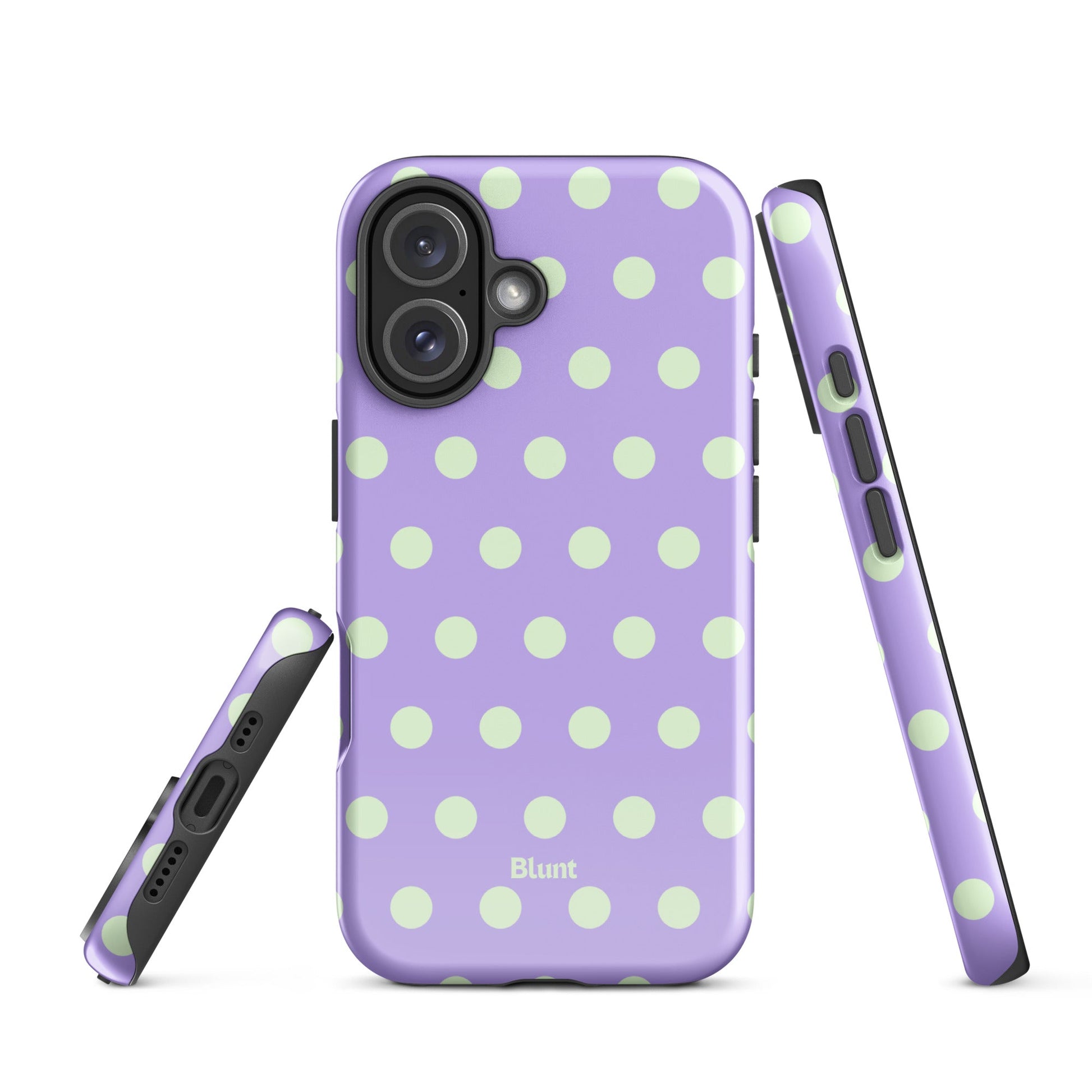 Lavender Mint Polka iPhone Case - Blunt Cases