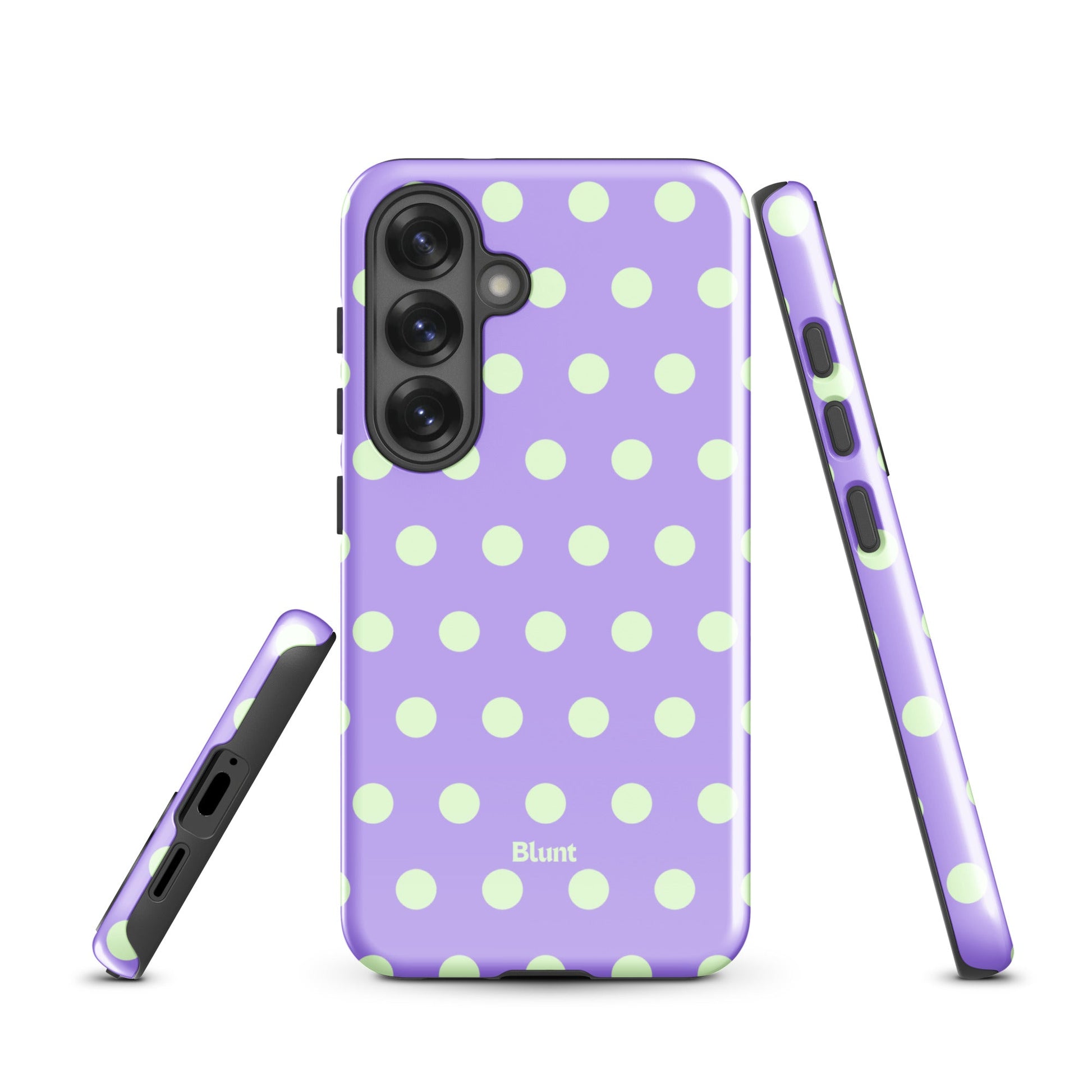 Lavender Mint Polka Samsung Case - Blunt Cases