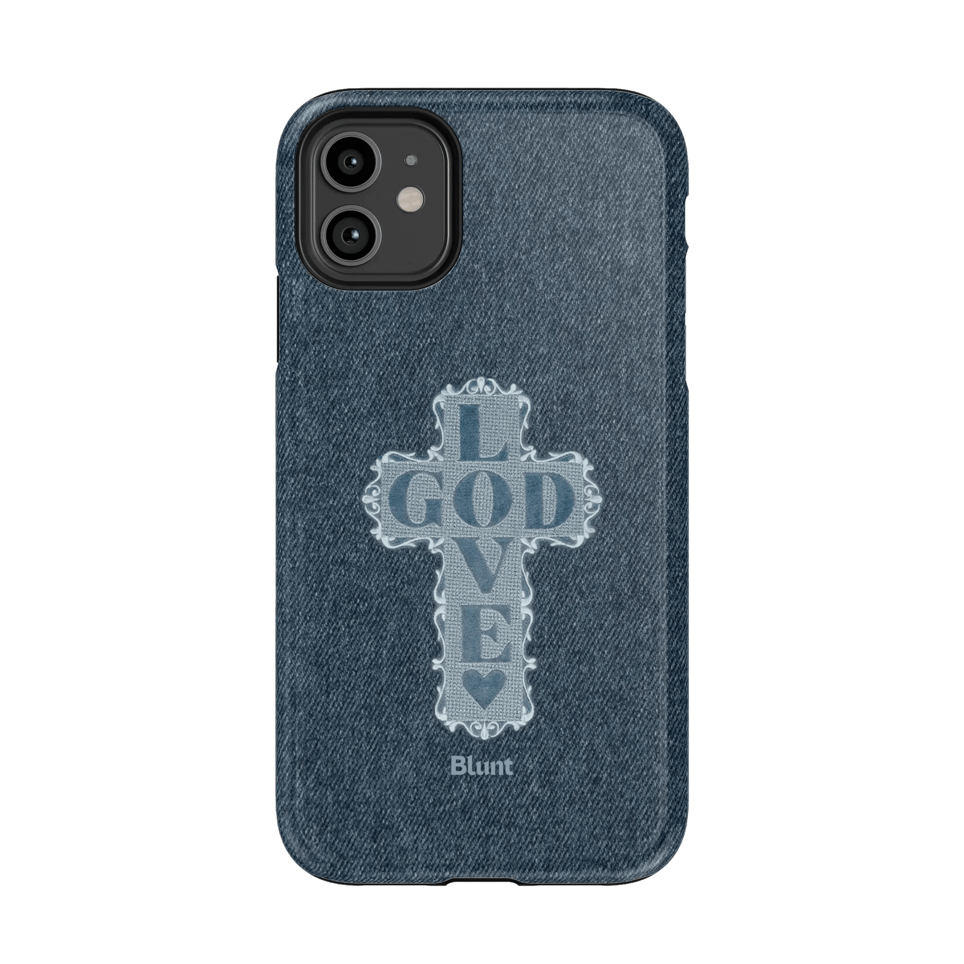 Love God Blue Cross iPhone Case - Blunt Cases