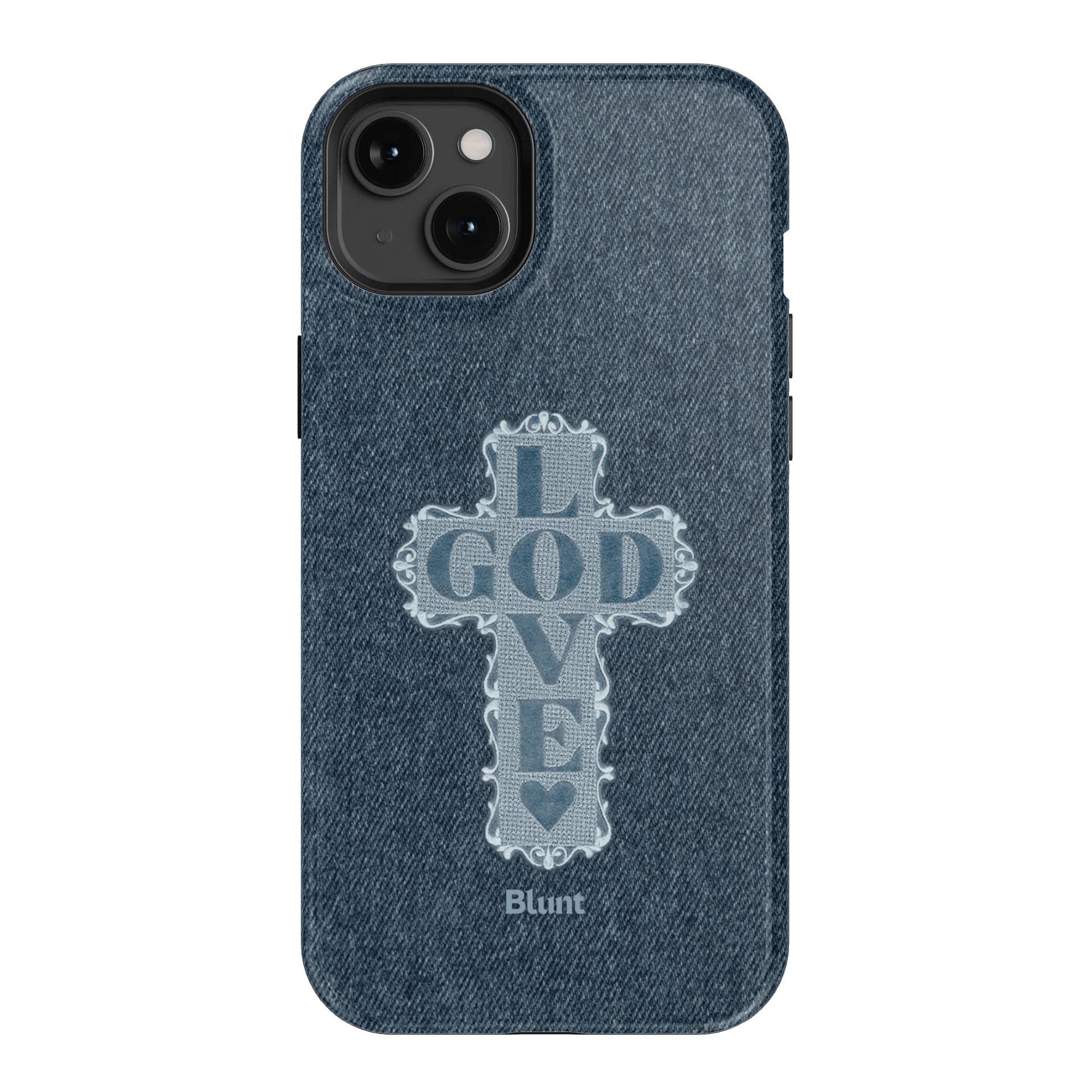 Love God Blue Cross iPhone Case - Blunt Cases