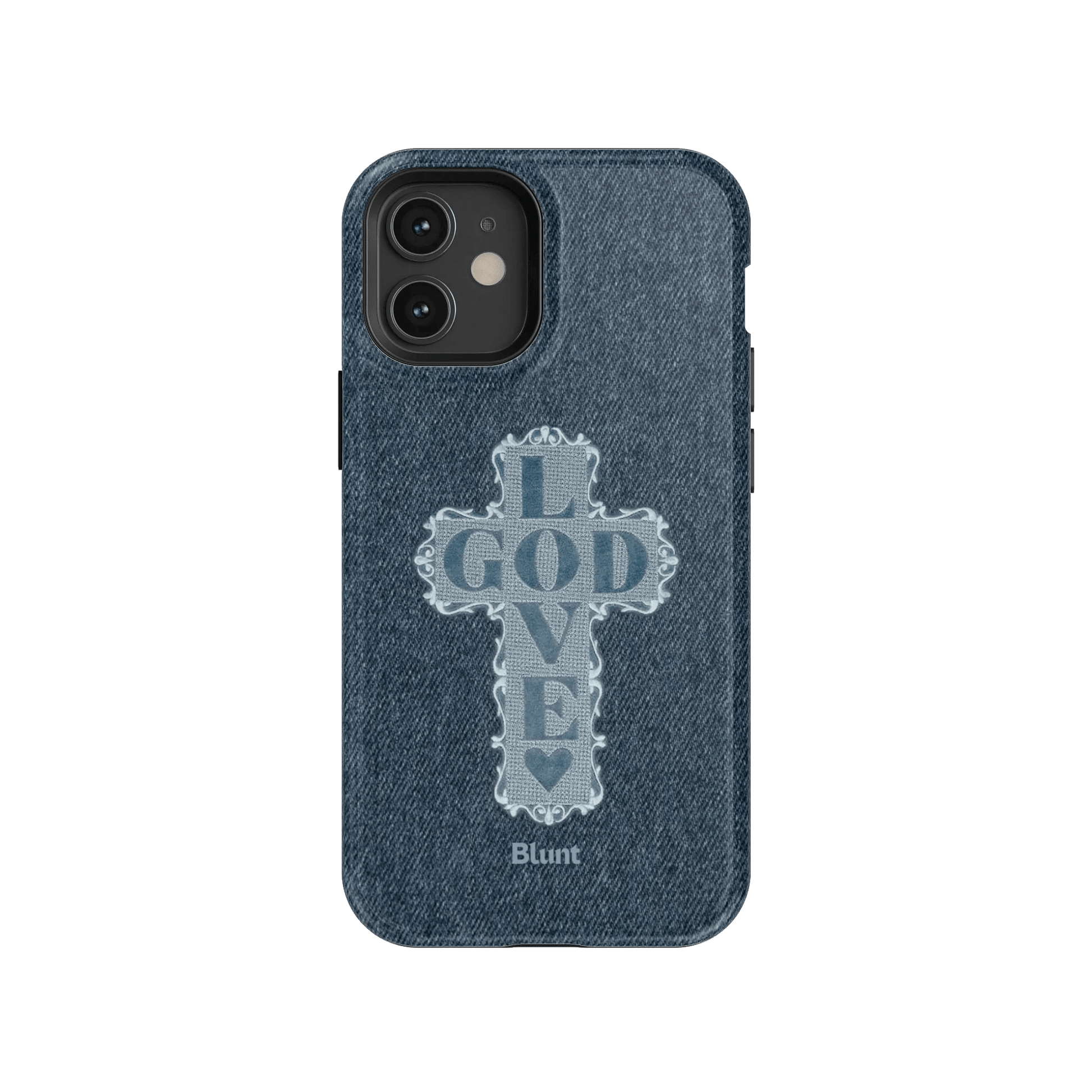 Love God Blue Cross iPhone Case - Blunt Cases