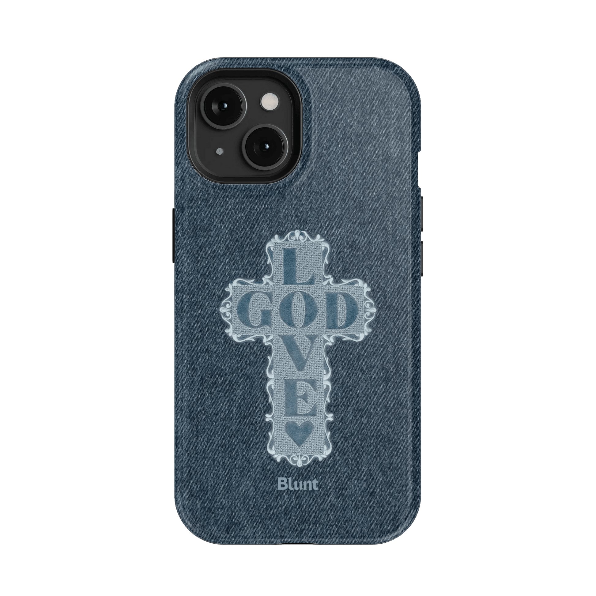 Love God Blue Cross iPhone Case - Blunt Cases