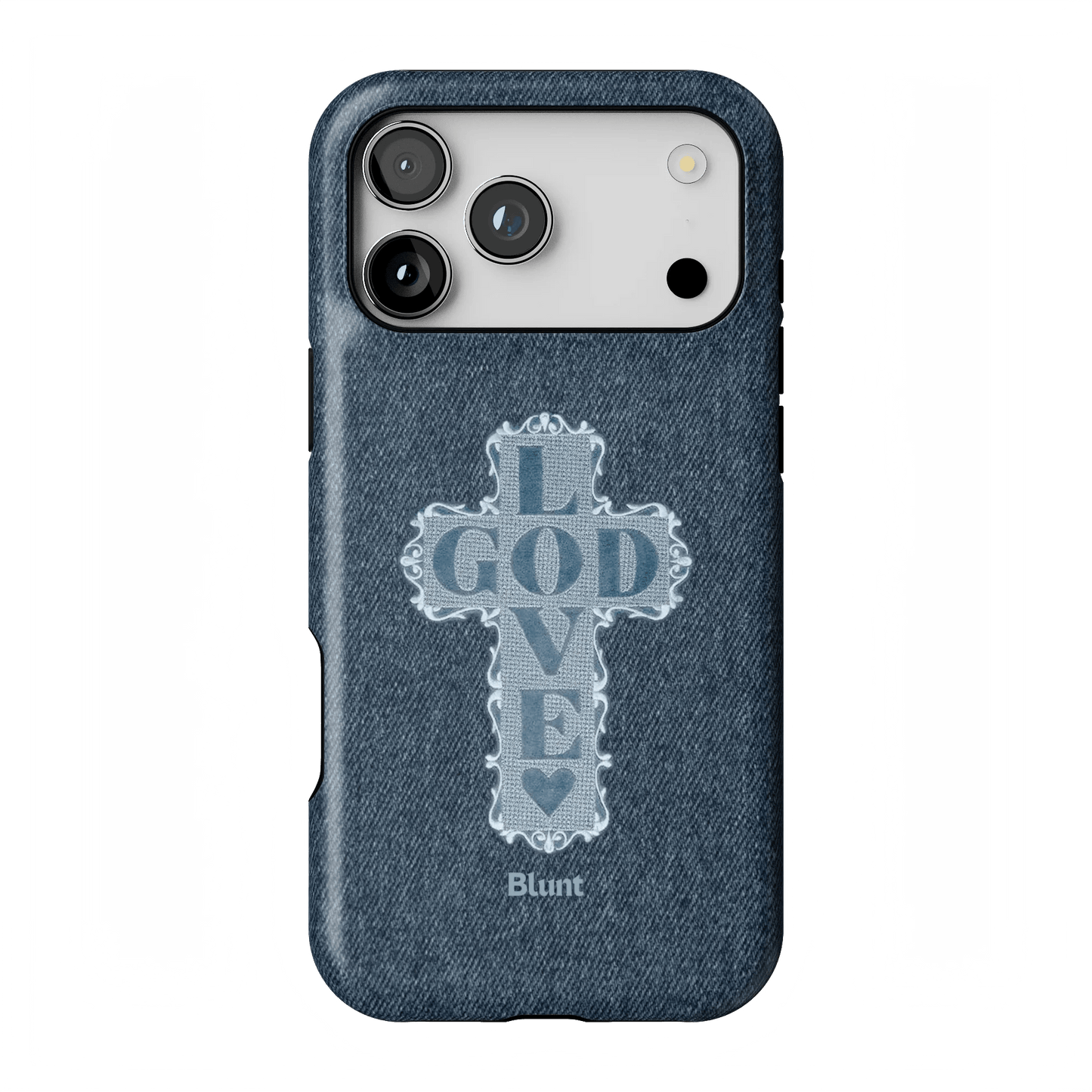 Love God Blue Cross iPhone Case - Blunt Cases