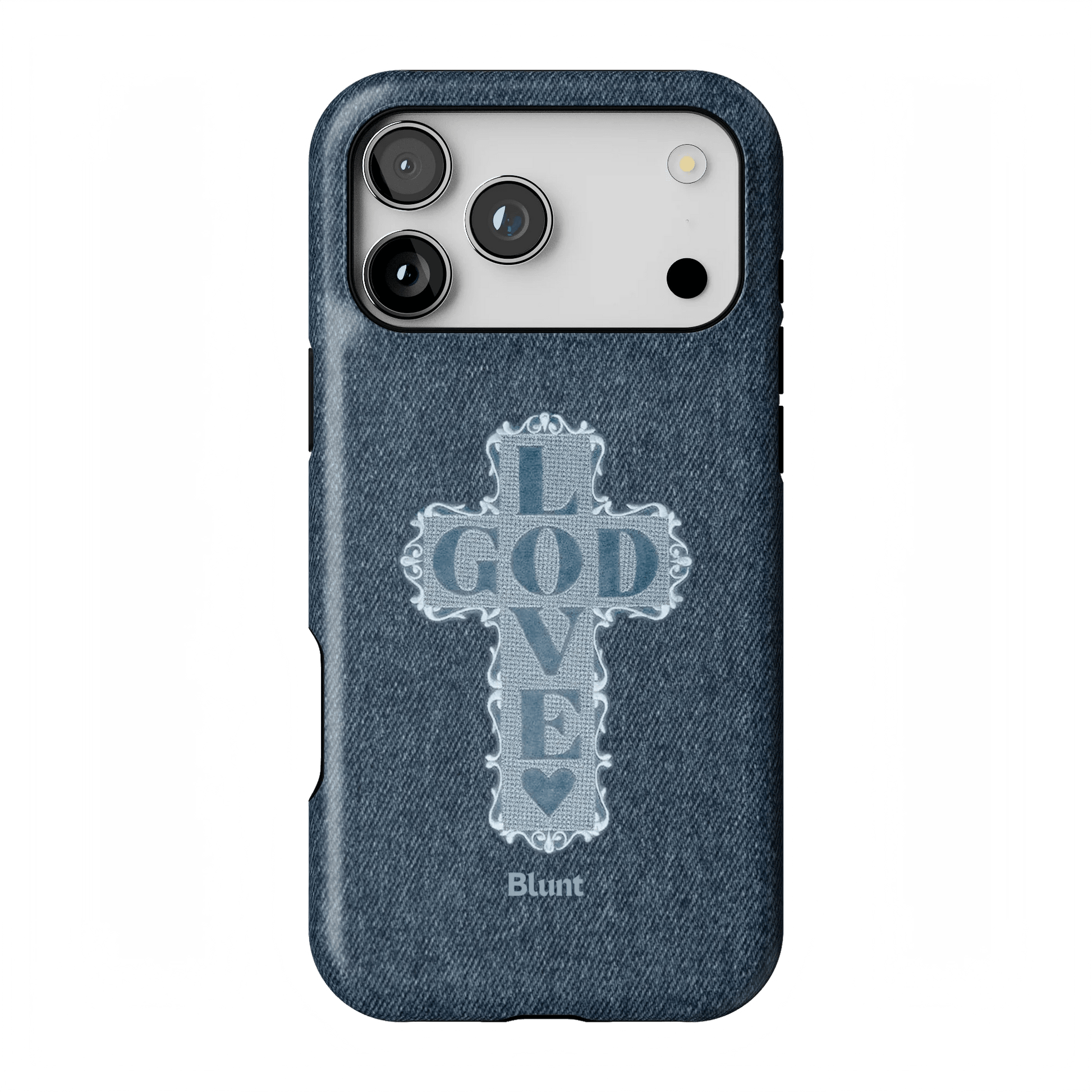 Love God Blue Cross iPhone Case - Blunt Cases