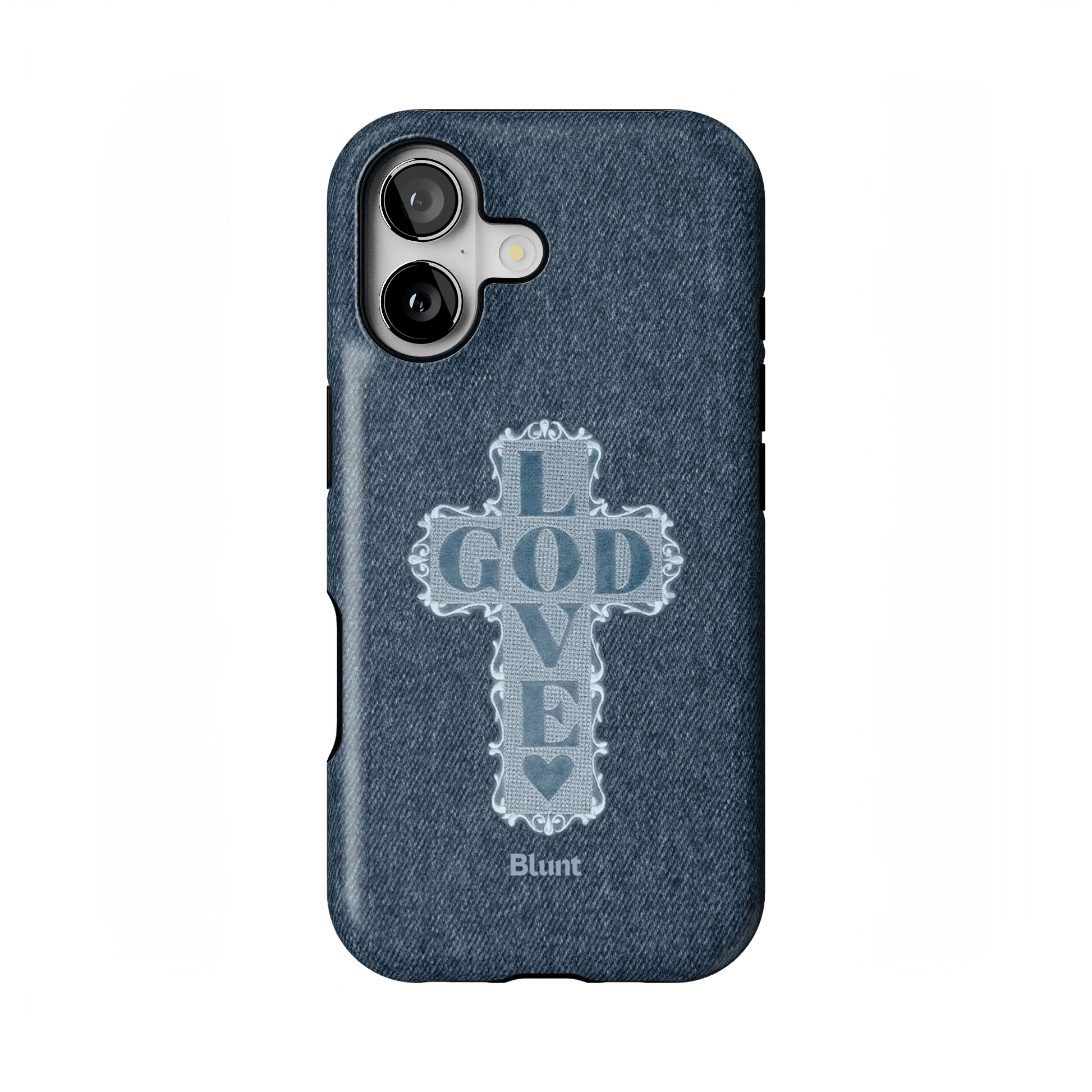 Love God Blue Cross iPhone Case - Blunt Cases