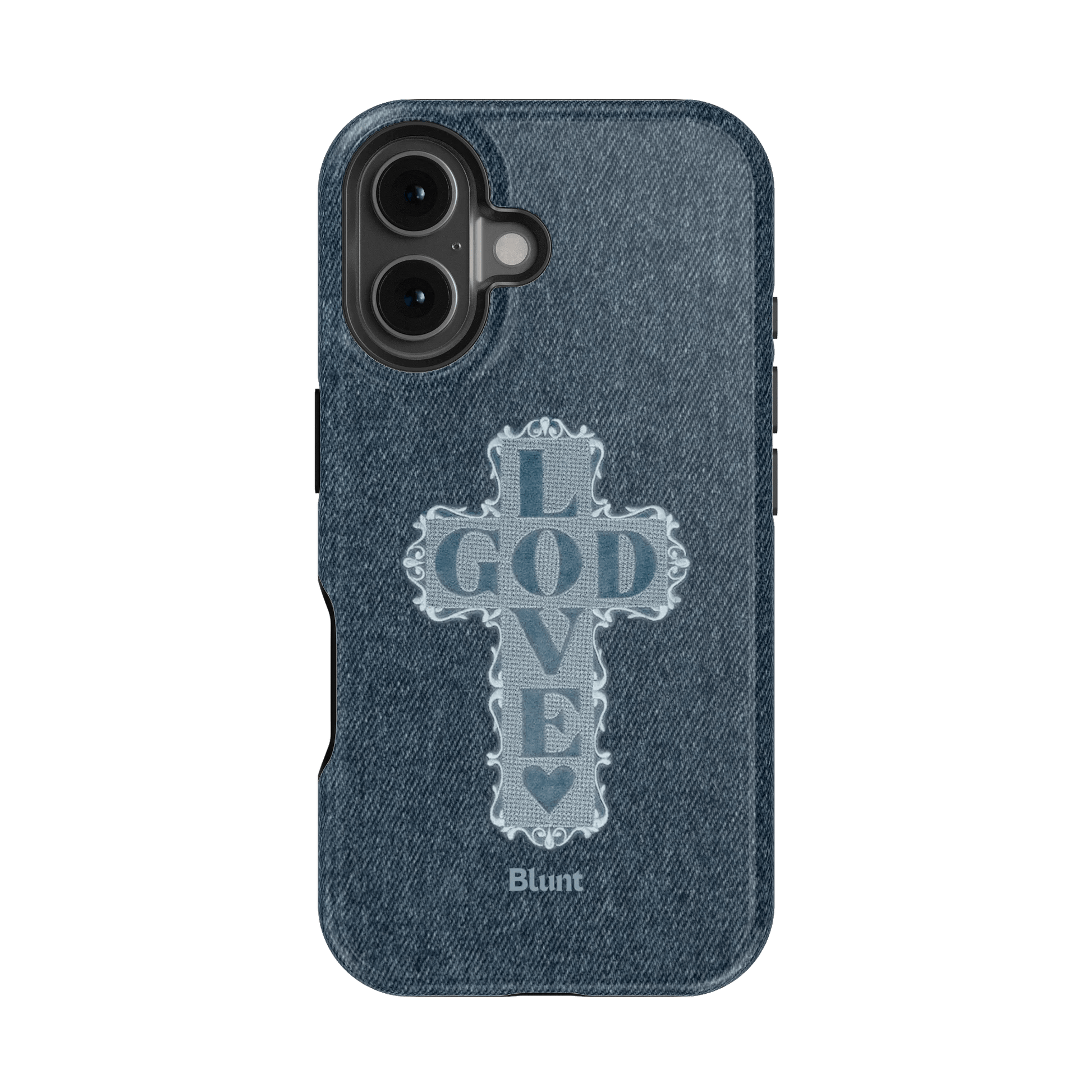Love God Blue Cross iPhone Case - Blunt Cases
