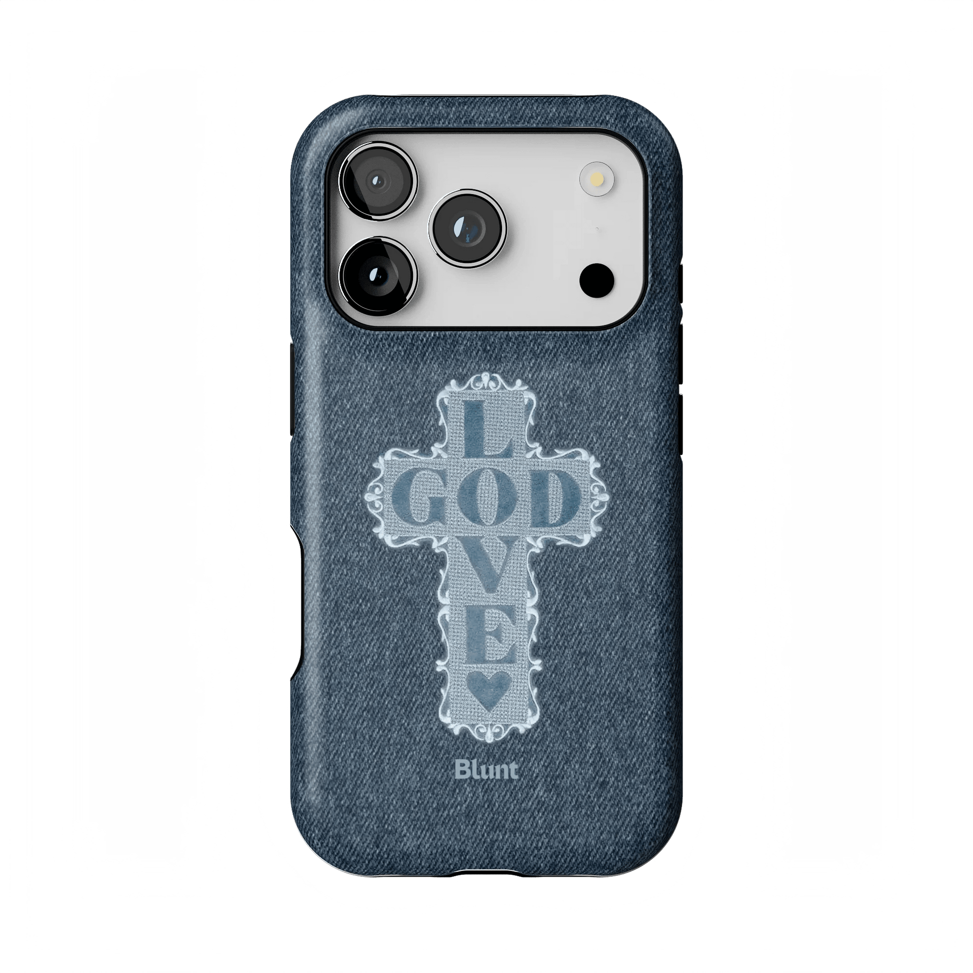 Love God Blue Cross iPhone Case - Blunt Cases