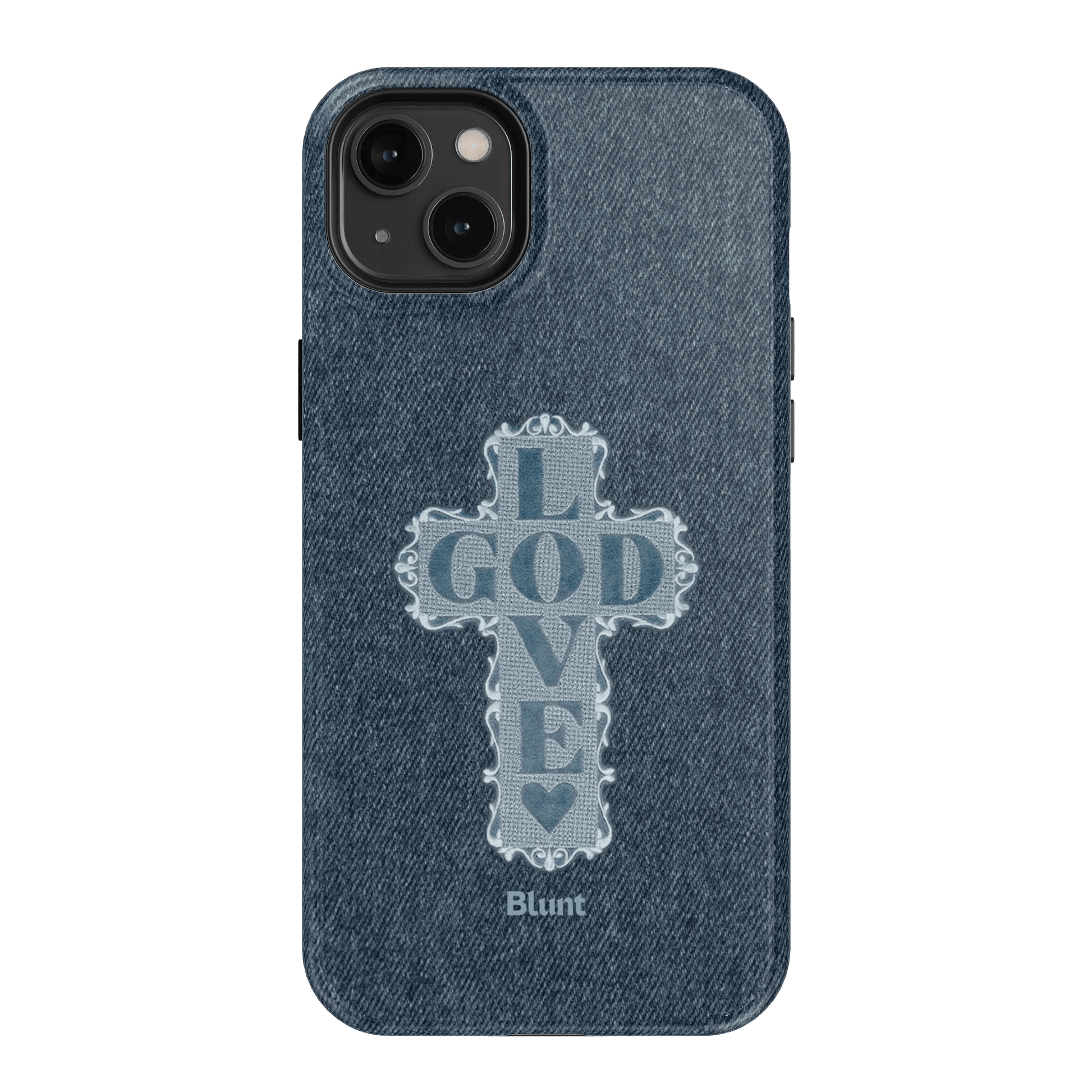 Love God Blue Cross iPhone Case - Blunt Cases