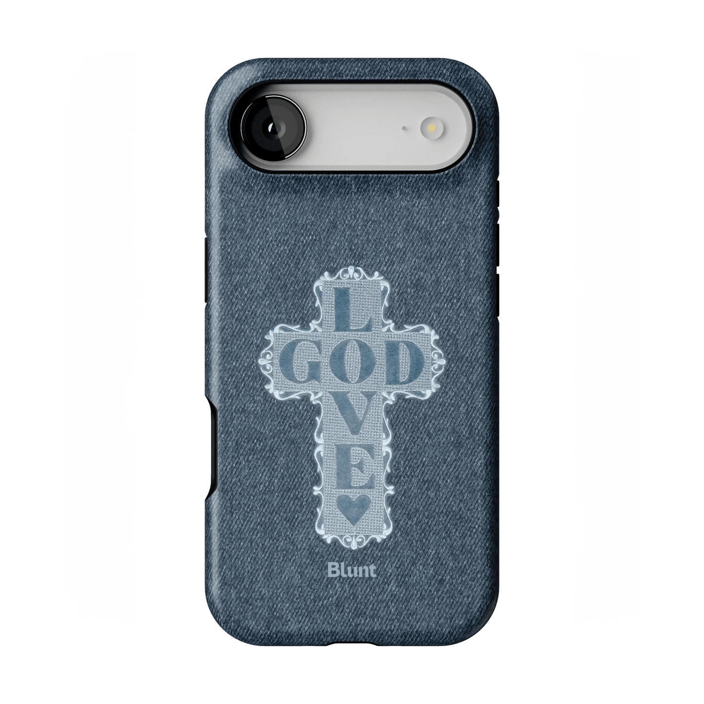 Love God Blue Cross iPhone Case - Blunt Cases