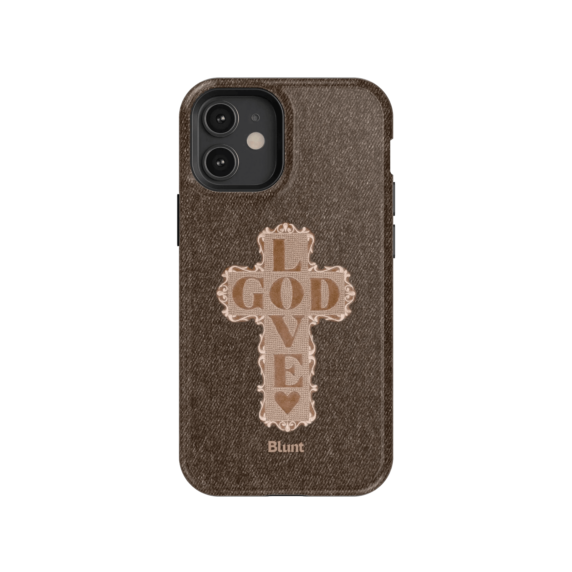 Love God Brown Cross iPhone Case - Blunt Cases