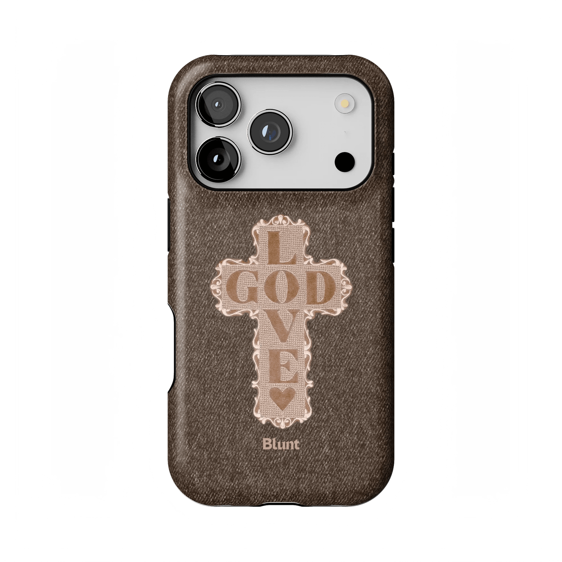 Love God Brown Cross iPhone Case - Blunt Cases