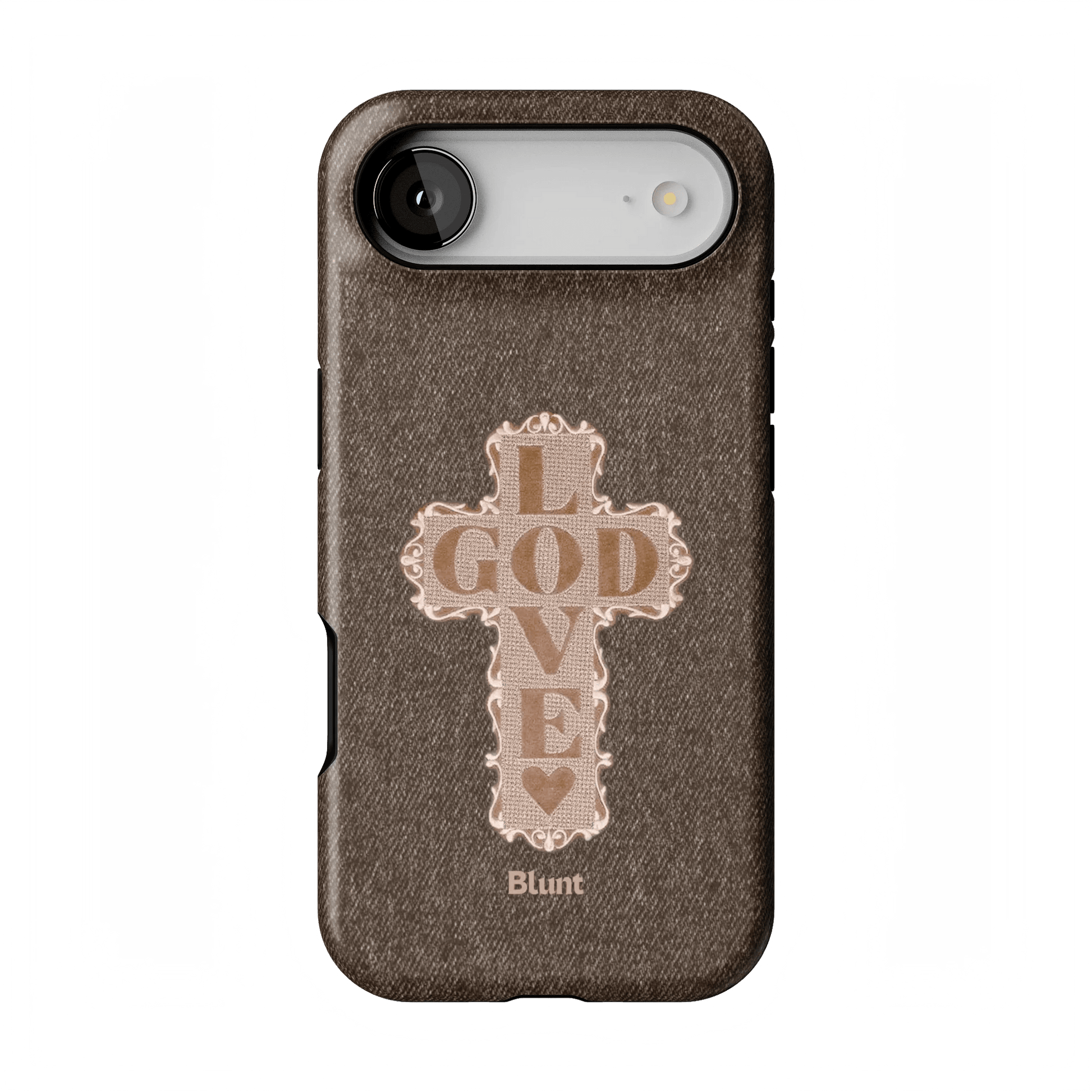 Love God Brown Cross iPhone Case - Blunt Cases