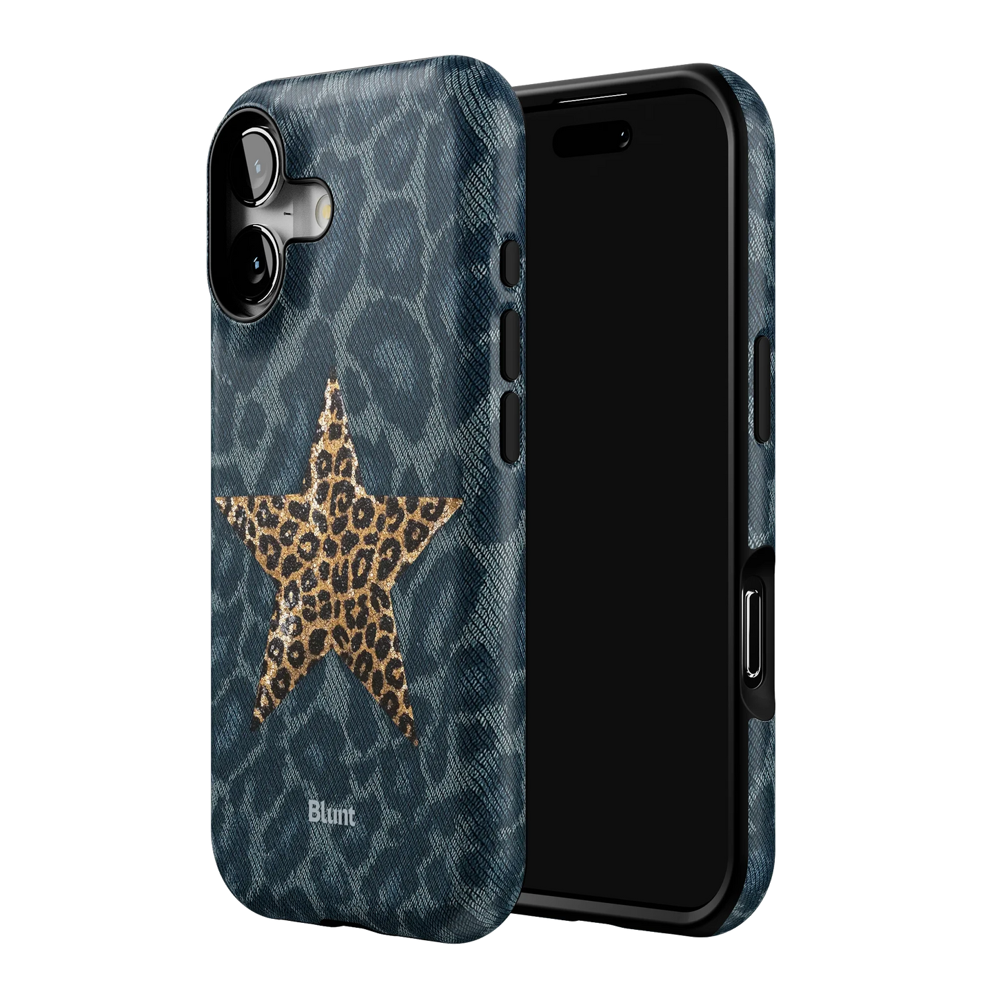 Denim Cheetah iPhone Case