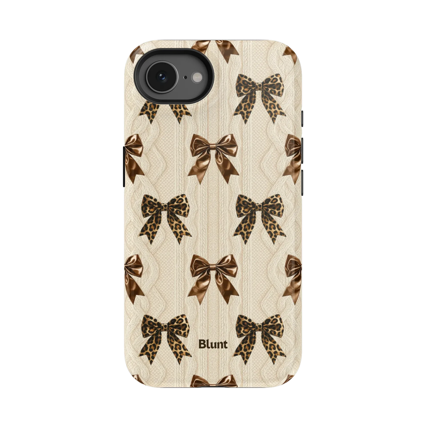 Cheetah Knit iPhone Case
