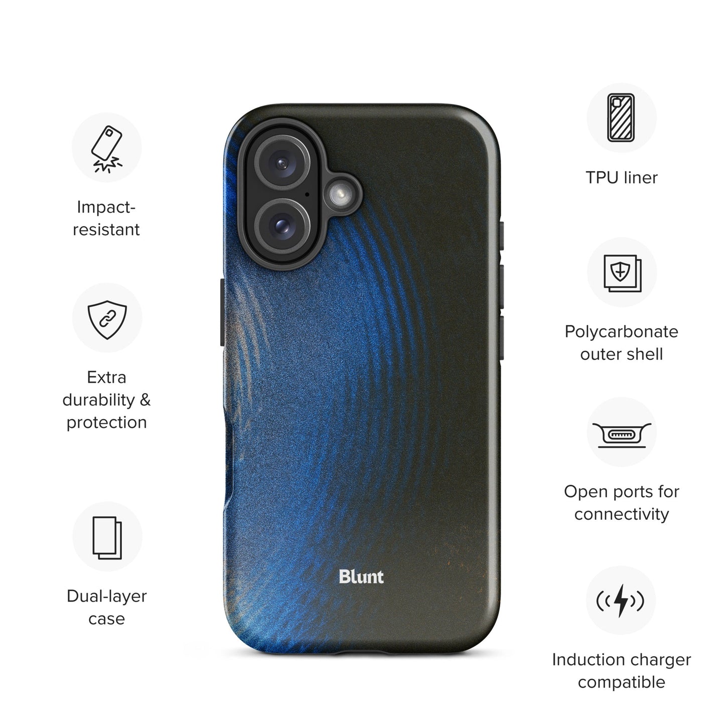Midnight Grid iPhone Case - Blunt Cases