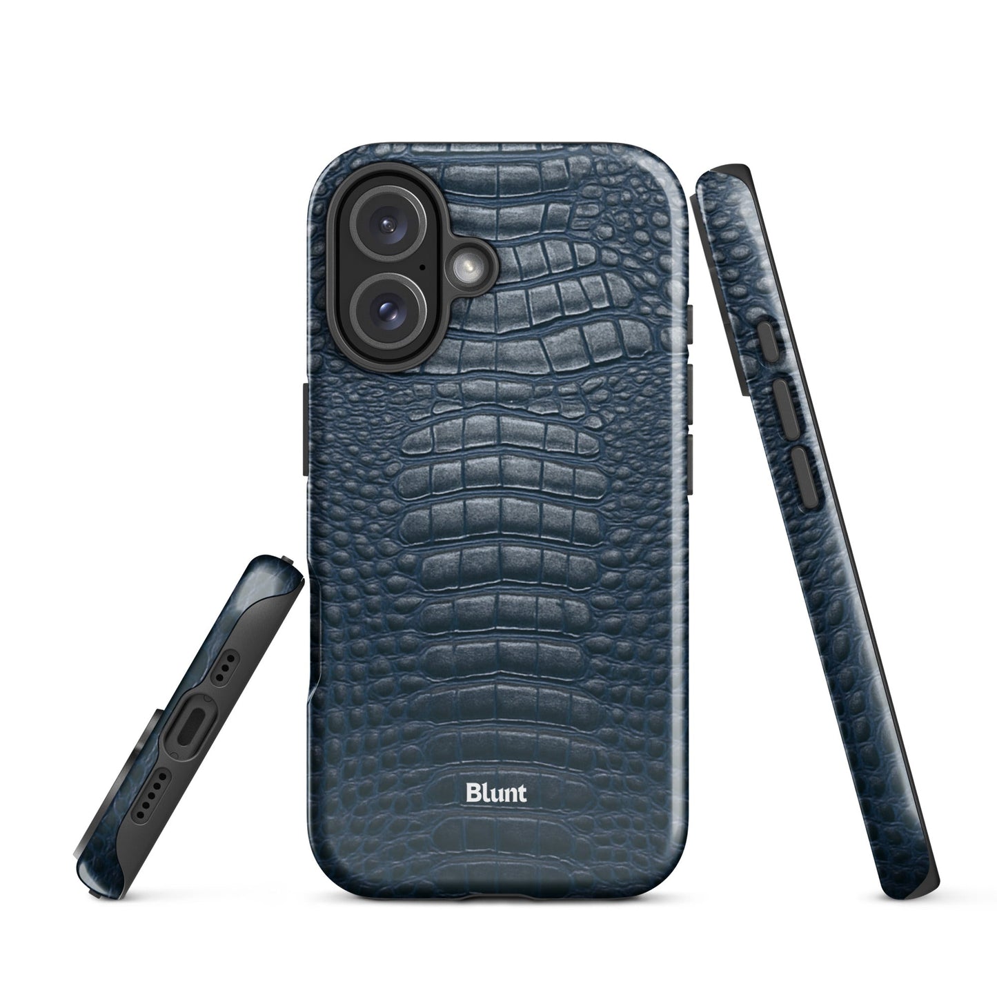 Navy Croc iPhone Case - Blunt Cases