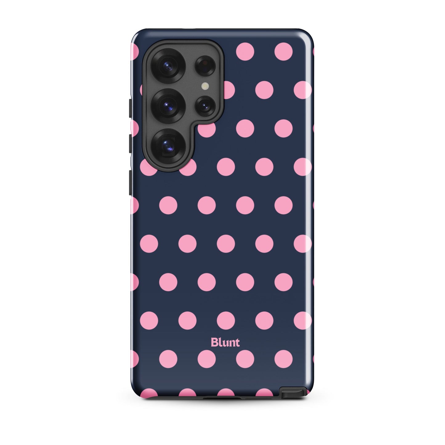 Navy Polka Samsung Case - Blunt Cases