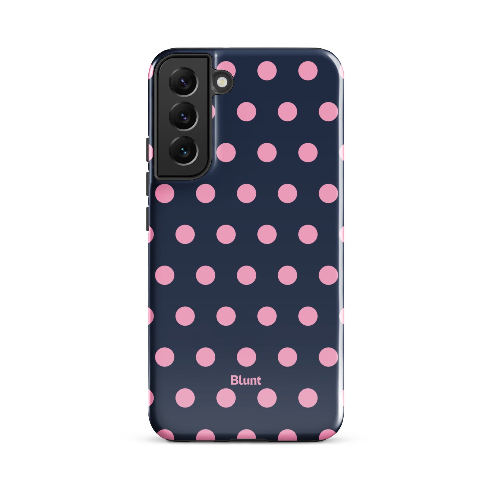 Navy Polka Samsung Case - Blunt Cases
