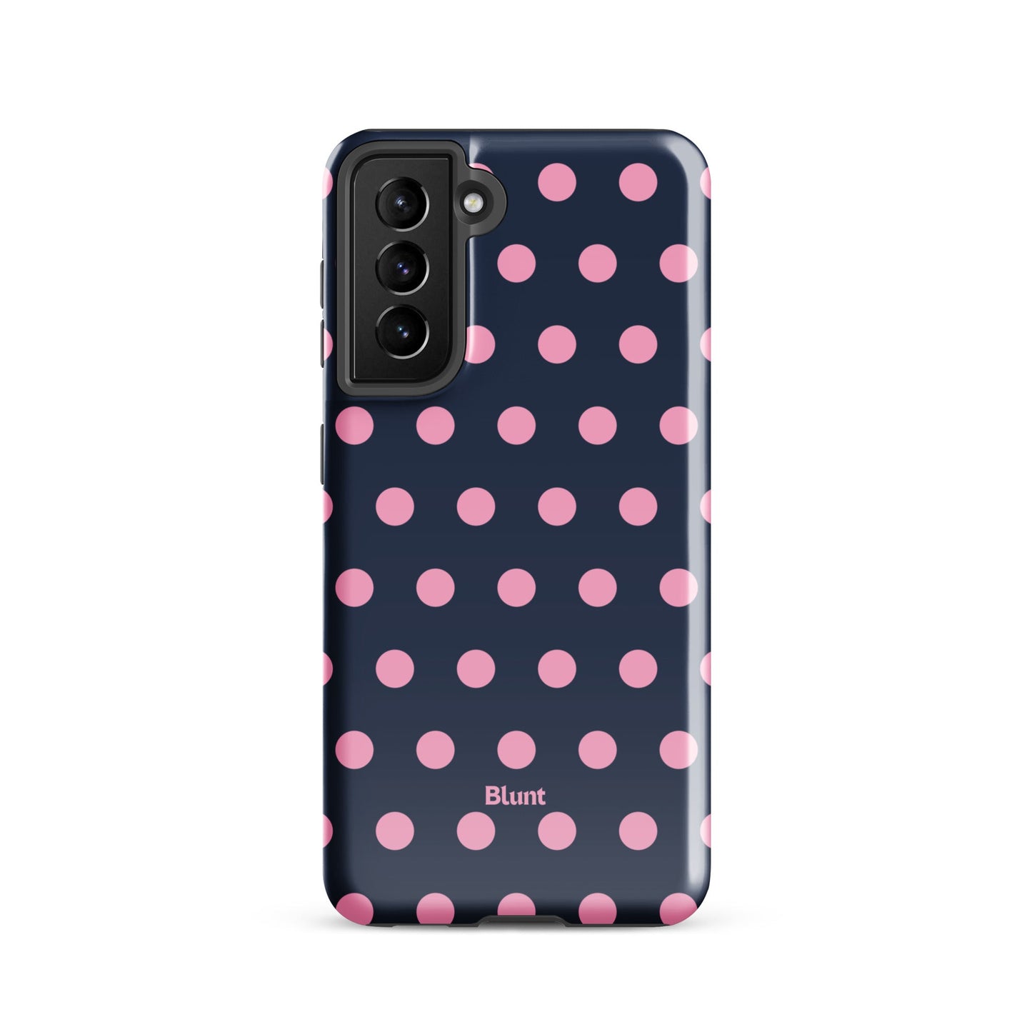 Navy Polka Samsung Case - Blunt Cases