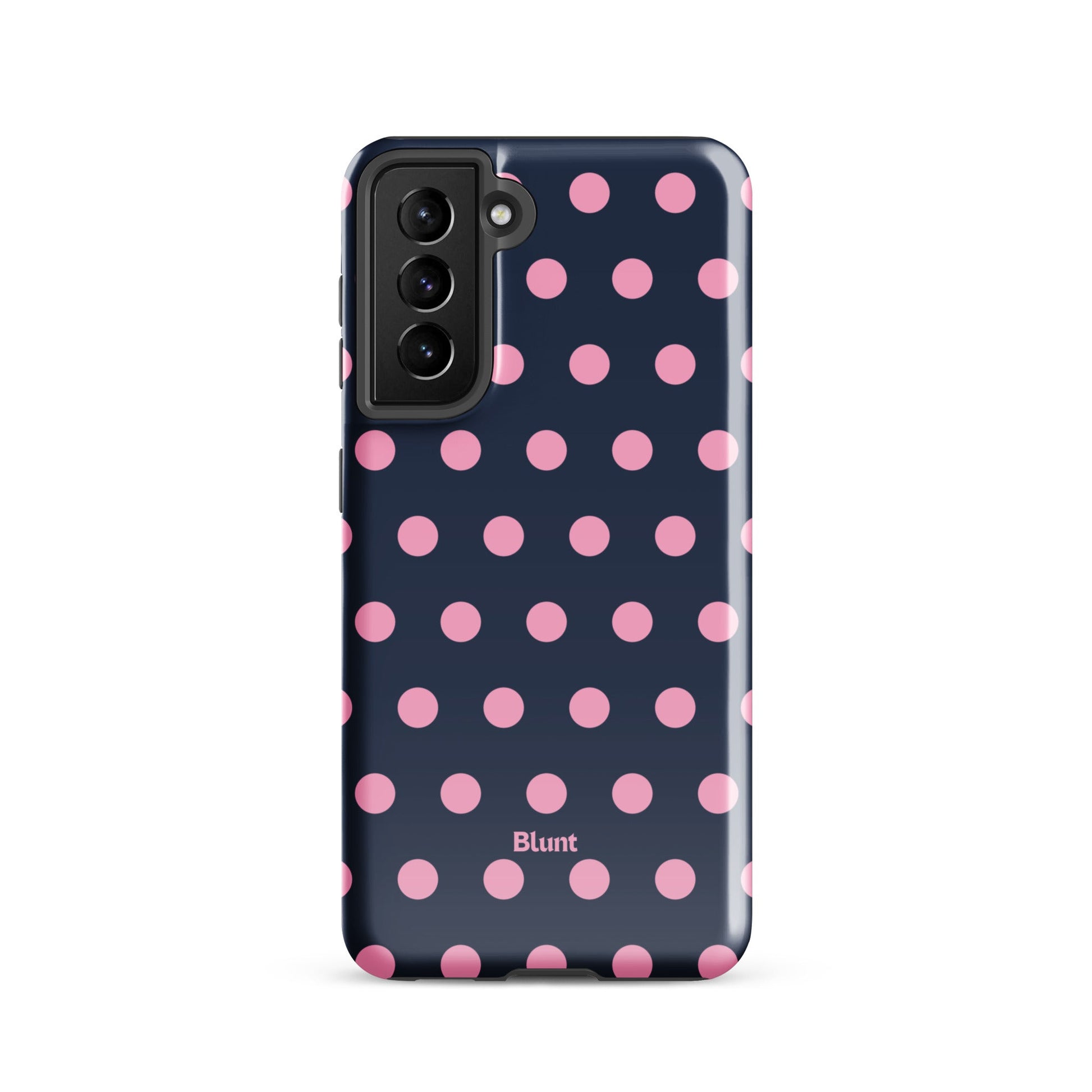 Navy Polka Samsung Case - Blunt Cases