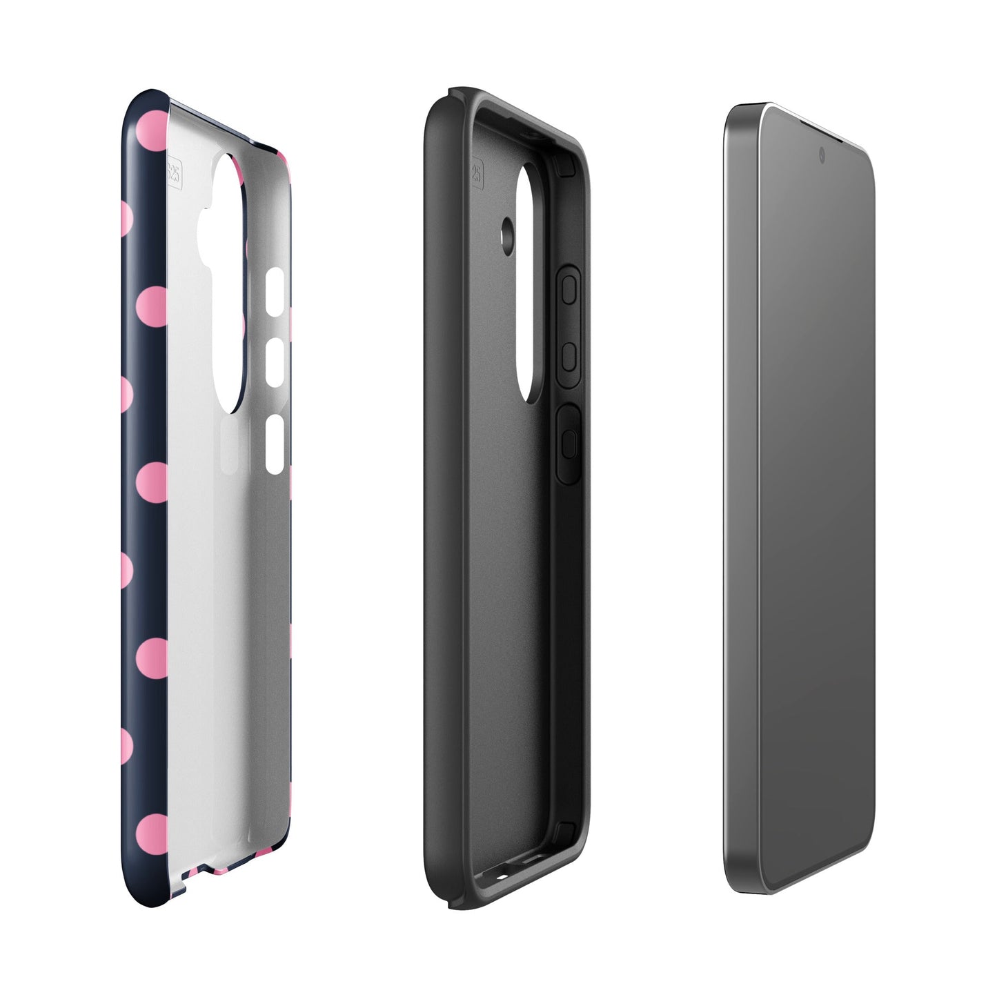 Navy Polka Samsung Case - Blunt Cases