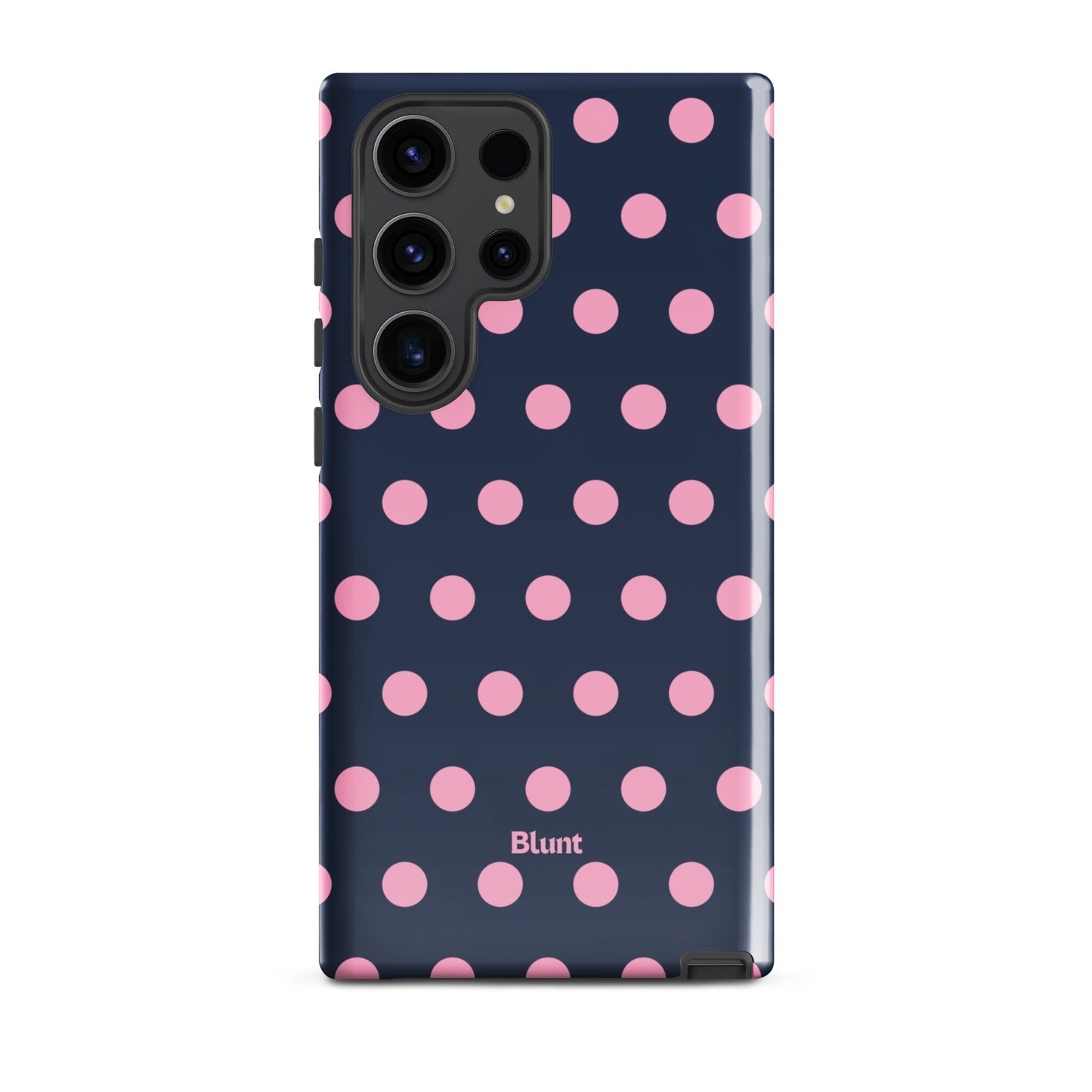 Navy Polka Samsung Case - Blunt Cases