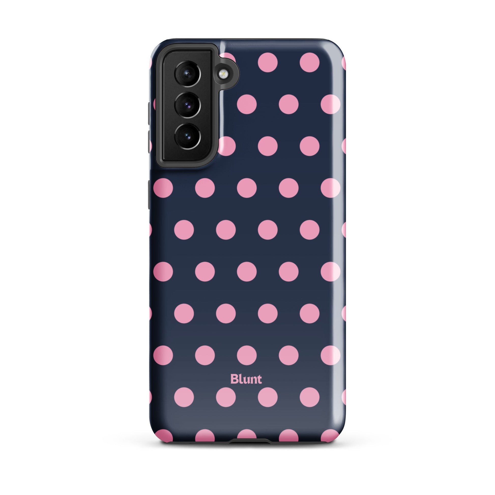 Navy Polka Samsung Case - Blunt Cases