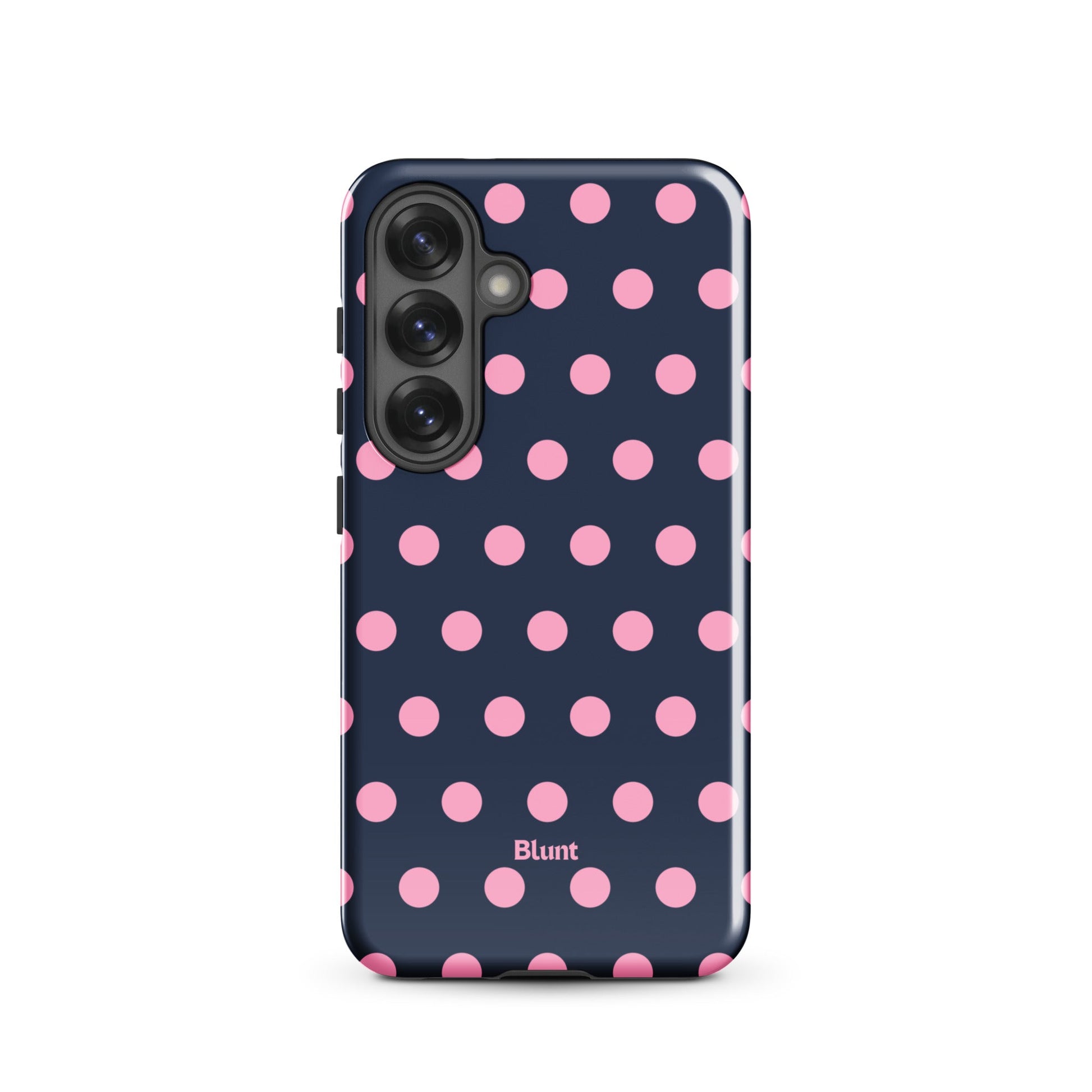 Navy Polka Samsung Case - Blunt Cases