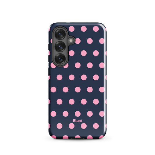 Navy Polka Samsung Case - Blunt Cases