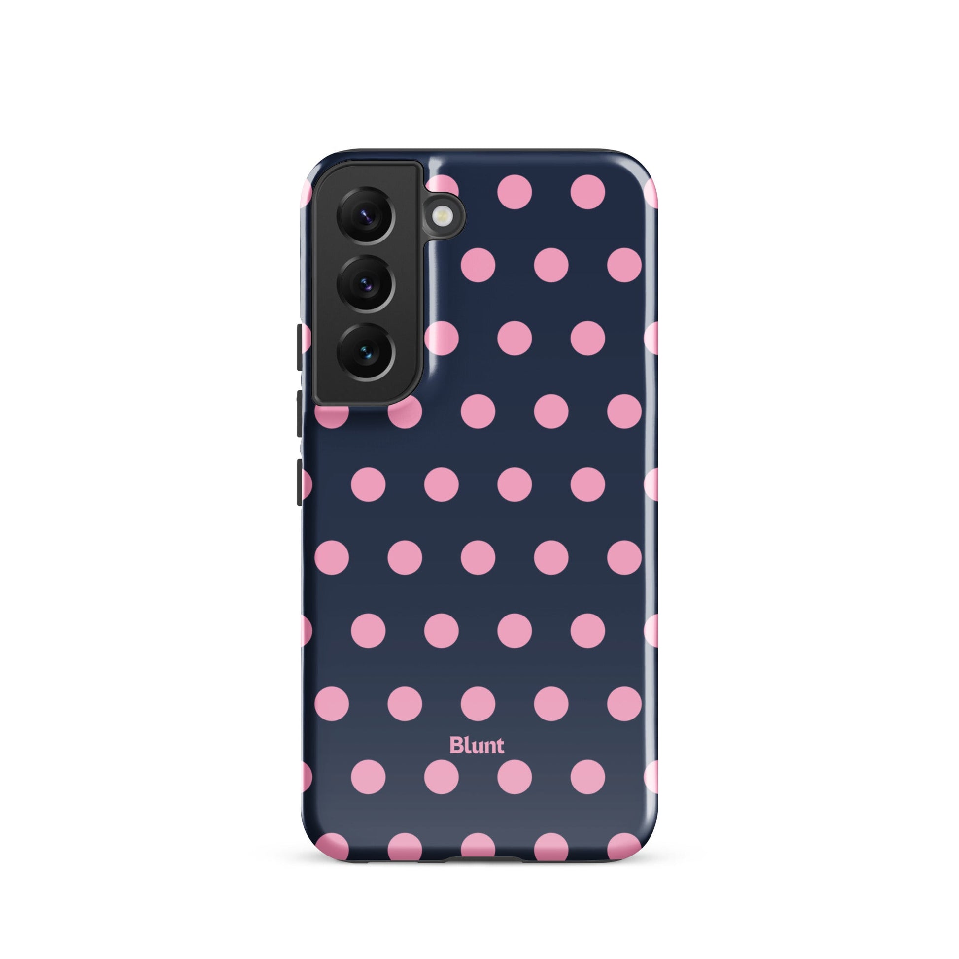 Navy Polka Samsung Case - Blunt Cases