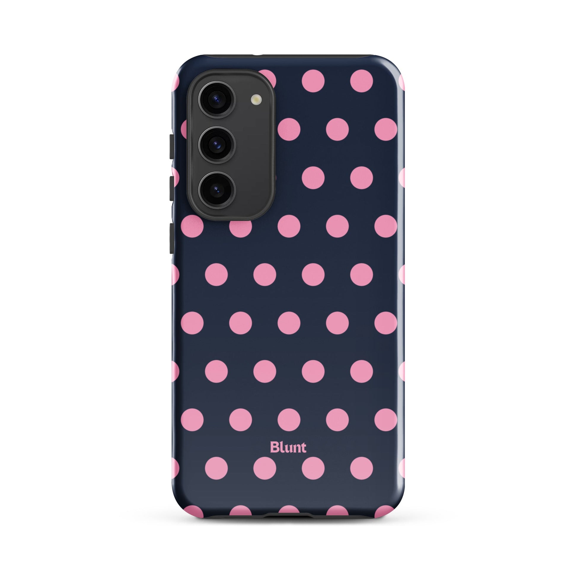 Navy Polka Samsung Case - Blunt Cases