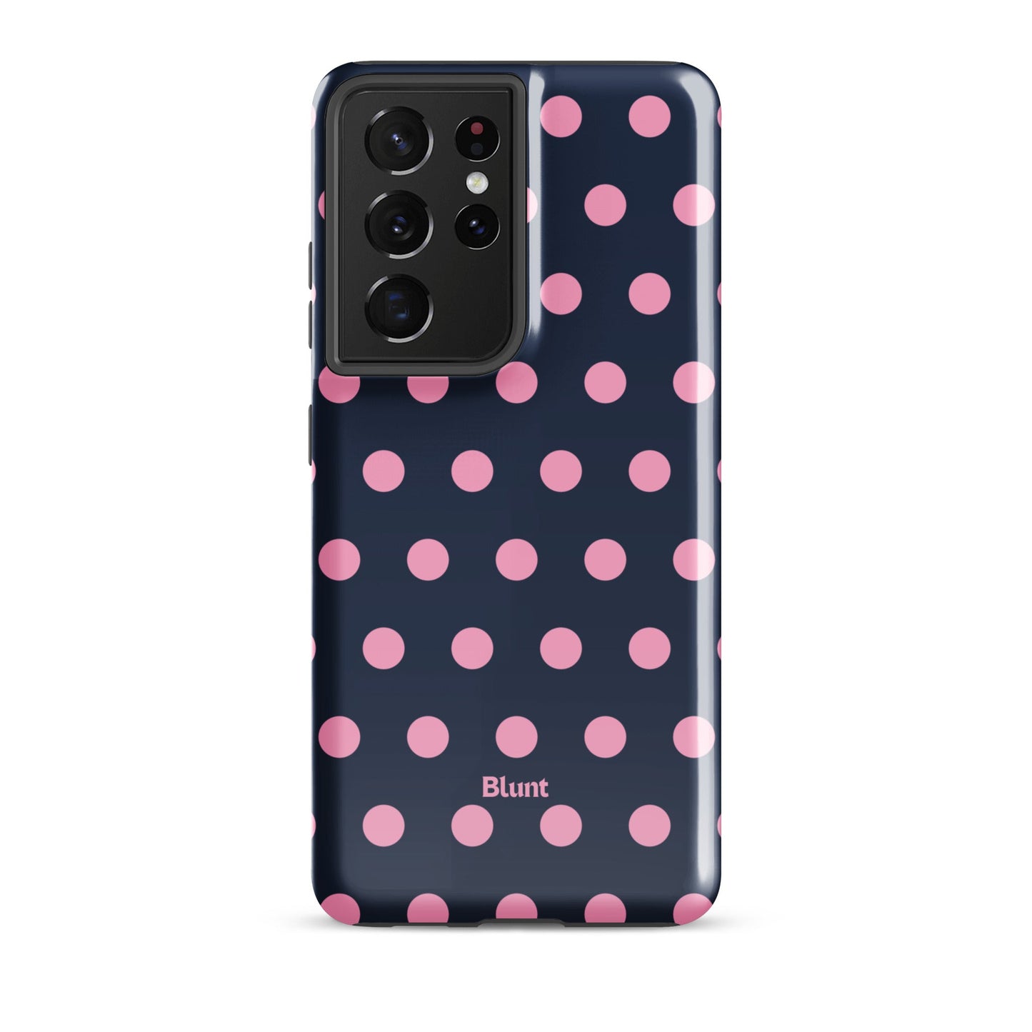 Navy Polka Samsung Case - Blunt Cases
