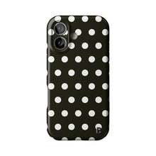 Noir Polka Statement iPhone Case