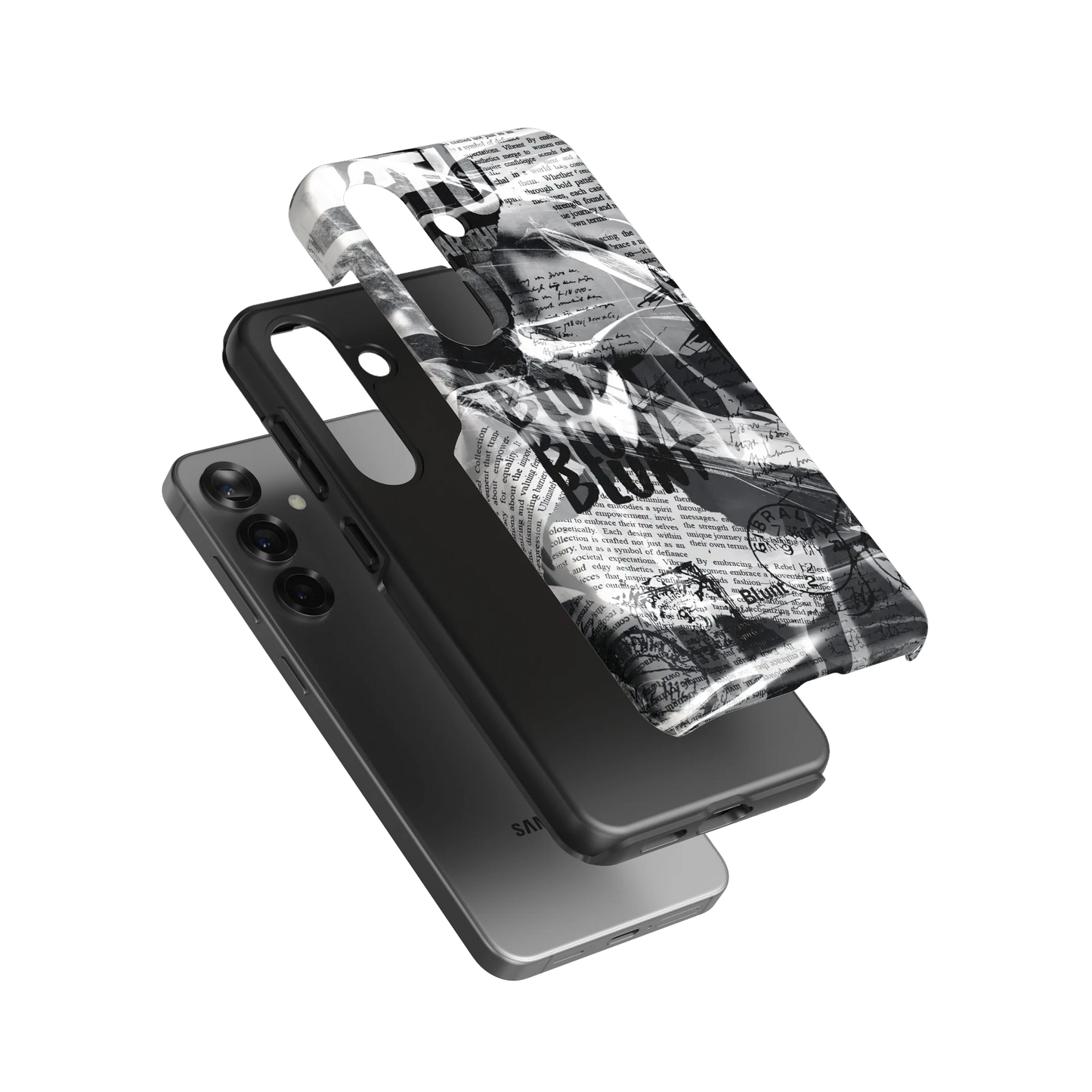 Black Love Letter Samsung Case