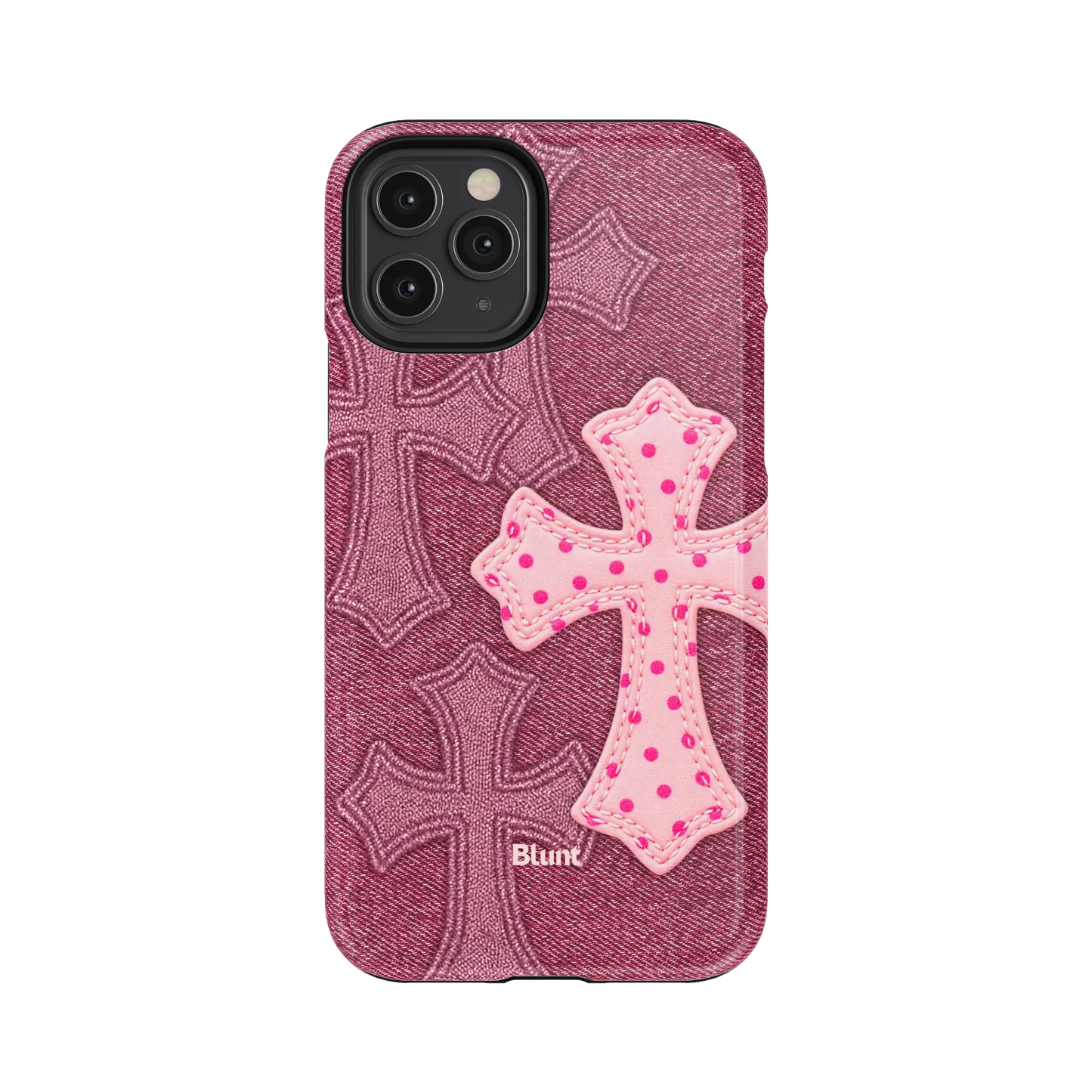 Pink Dottie Cross iPhone Case