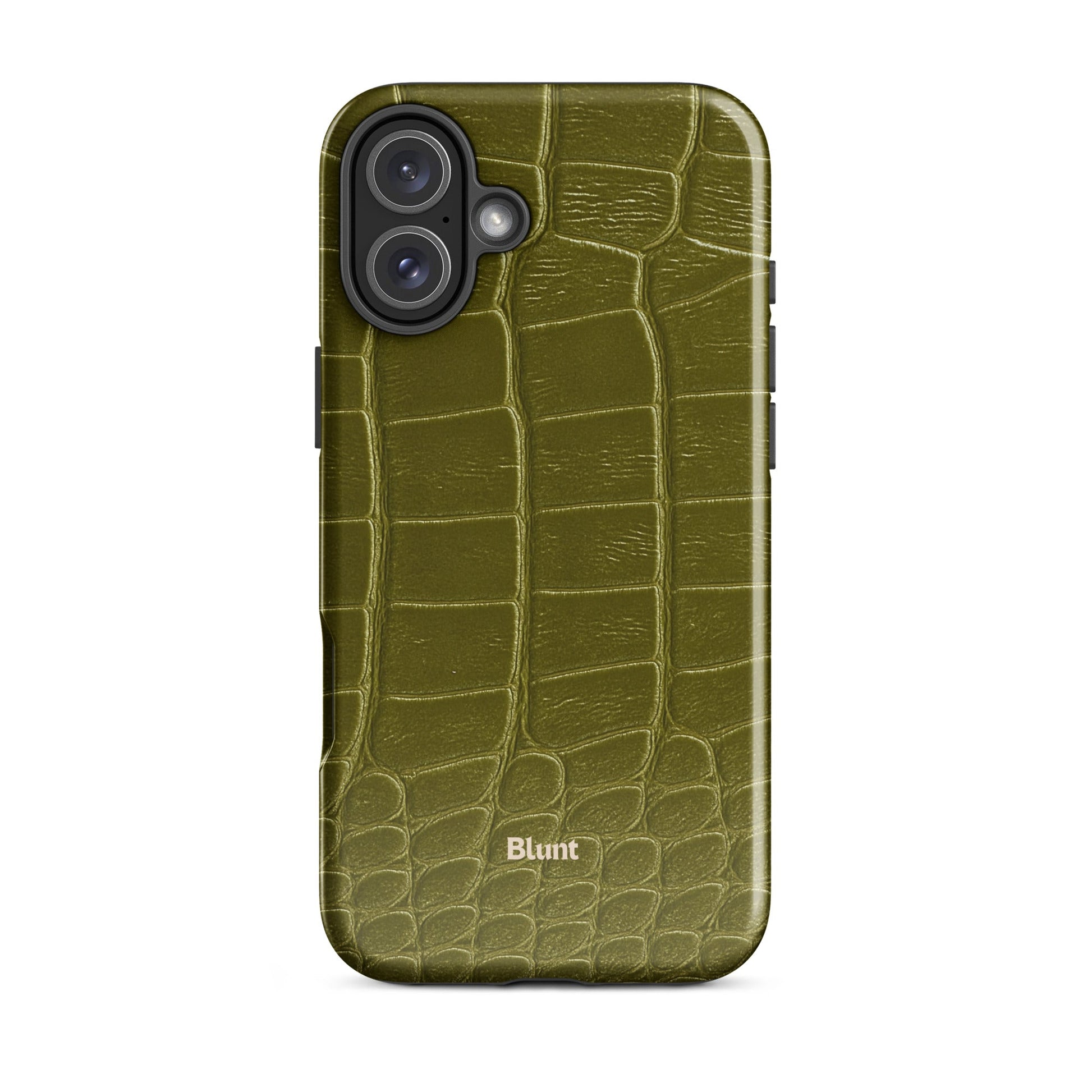 Olive Croc iPhone Case - Blunt Cases