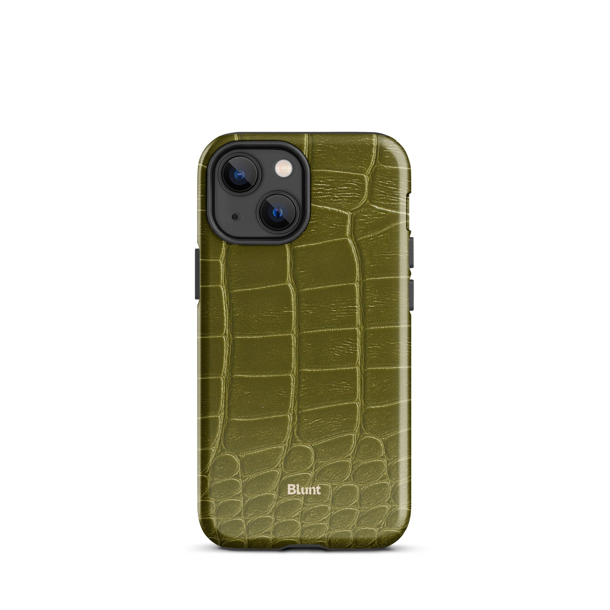 Olive Croc iPhone Case - Blunt Cases