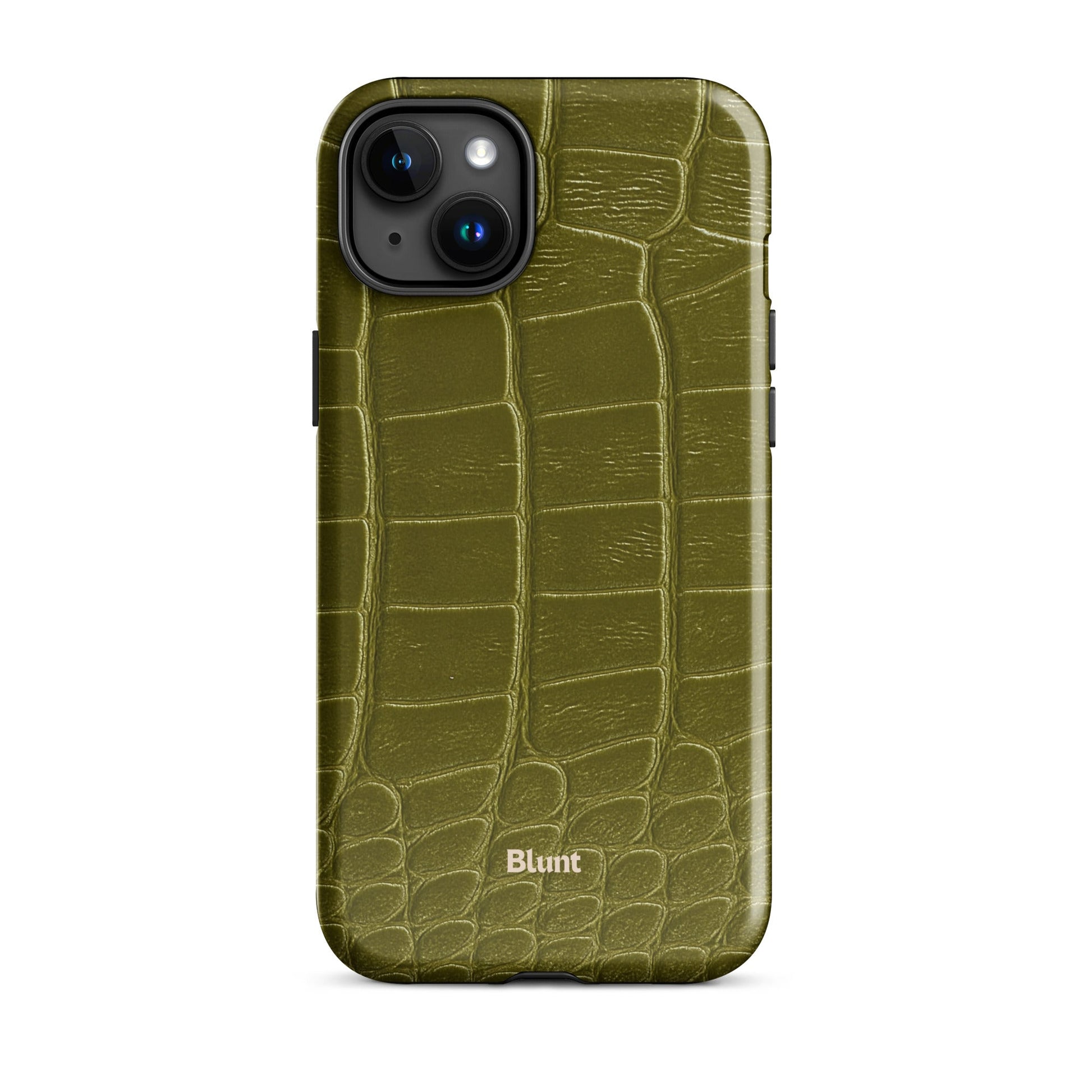 Olive Croc iPhone Case - Blunt Cases