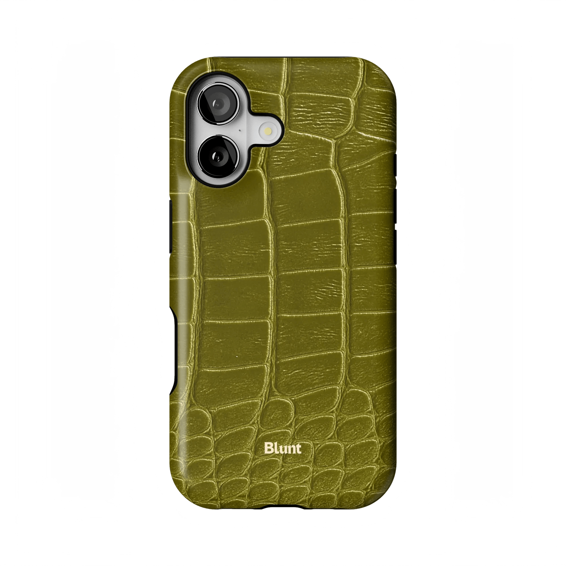 Olive Croc iPhone Case - Blunt Cases